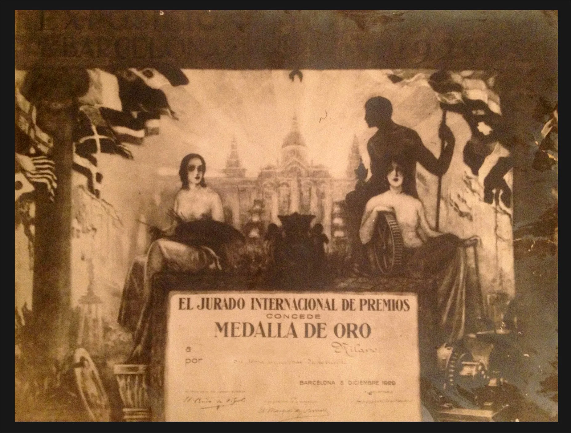 1929 Barcelona International Exposition, Gold Medal Award