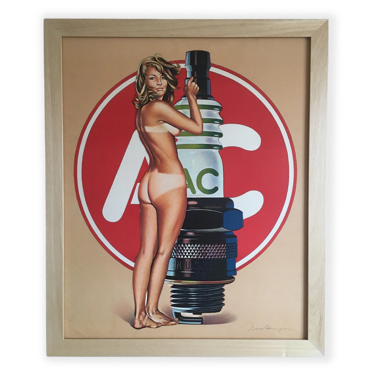 MEL RAMOS (1935-2018), AC ANNIE, 1971 - SIGNED ORIGINAL PRINT - FRAMED