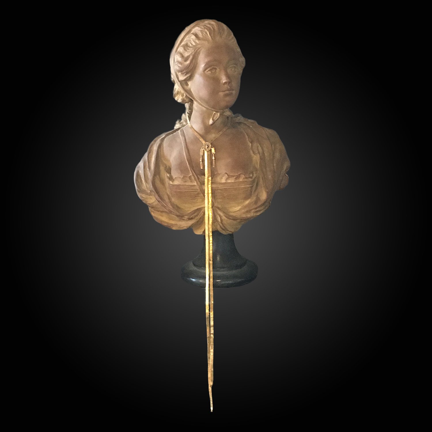 VICTORIAN SOLID GOLD LARIAT NECKLACE FOR SALE