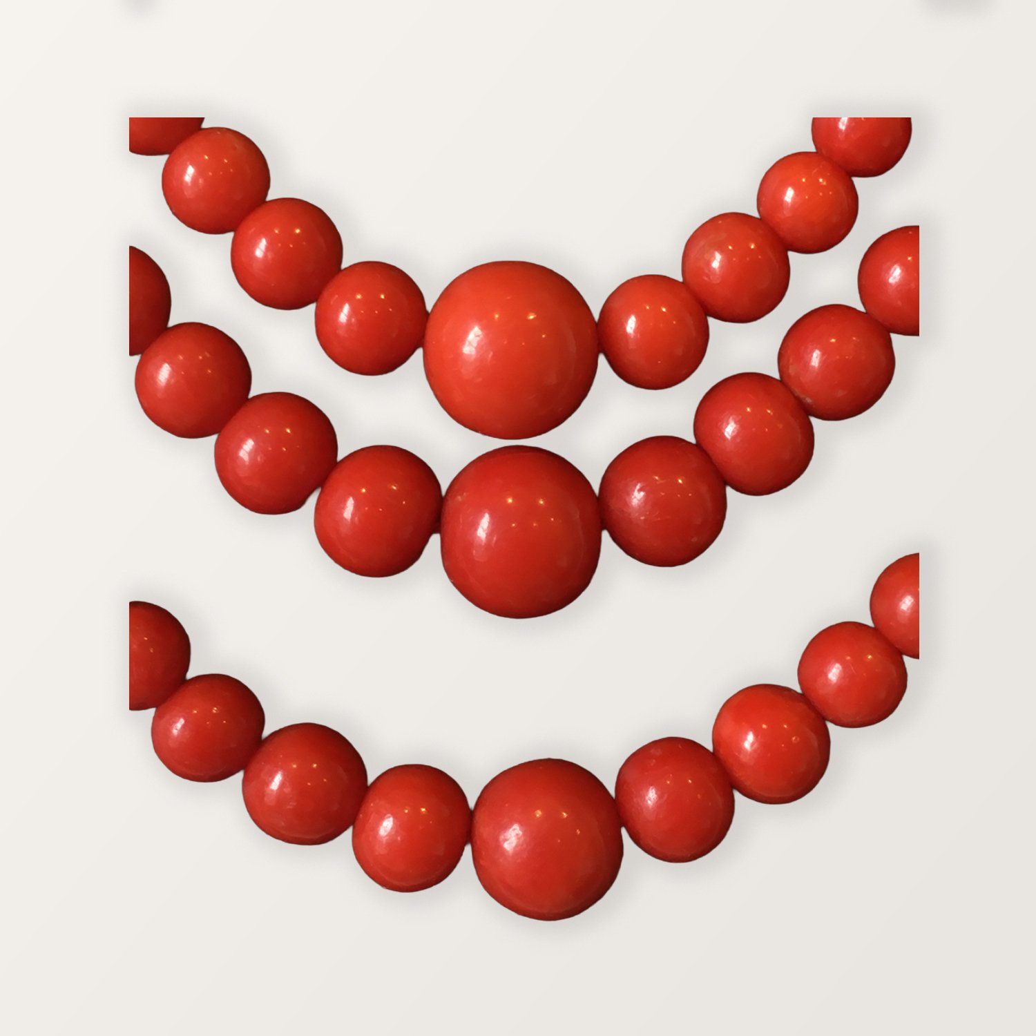 ANTIQUE ITALIAN CORAL NECKLACE FOR SALE