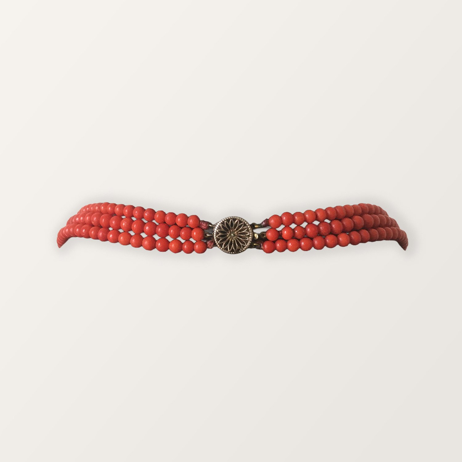 ANTIQUE ITALIAN CORAL NECKLACE FOR SALE