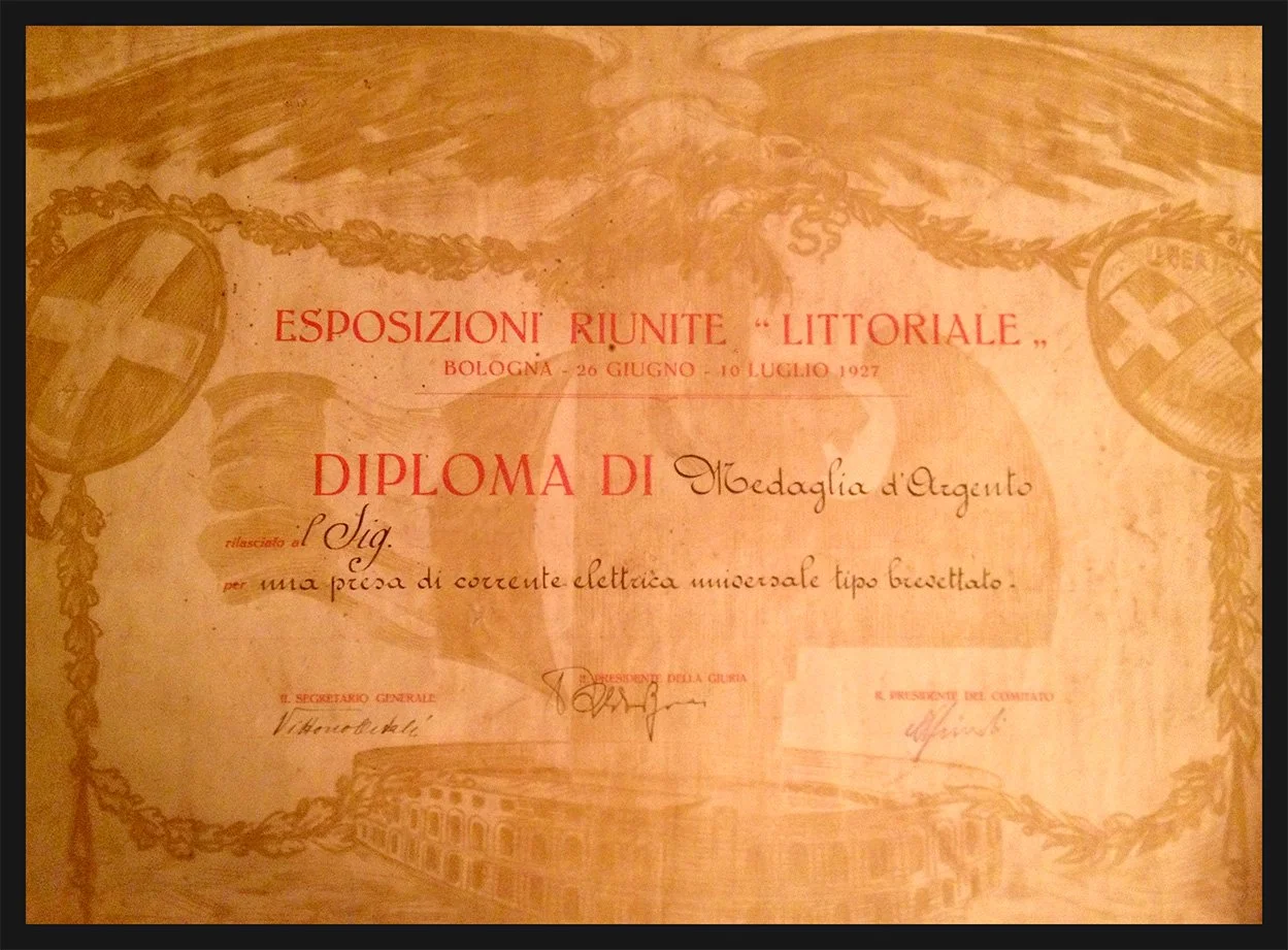 1927 Bologna Exposition, Silver Medal Award