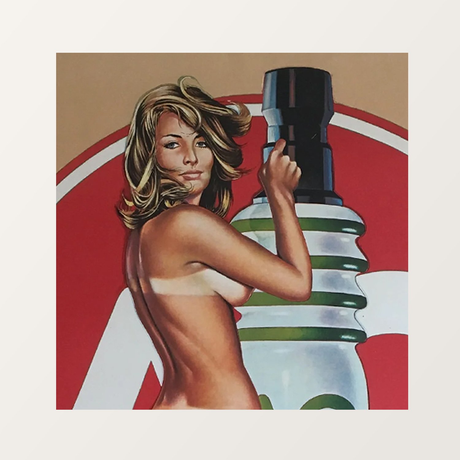 MEL RAMOS AC ANNIE SIGNED ORIGINAL FOR SALE