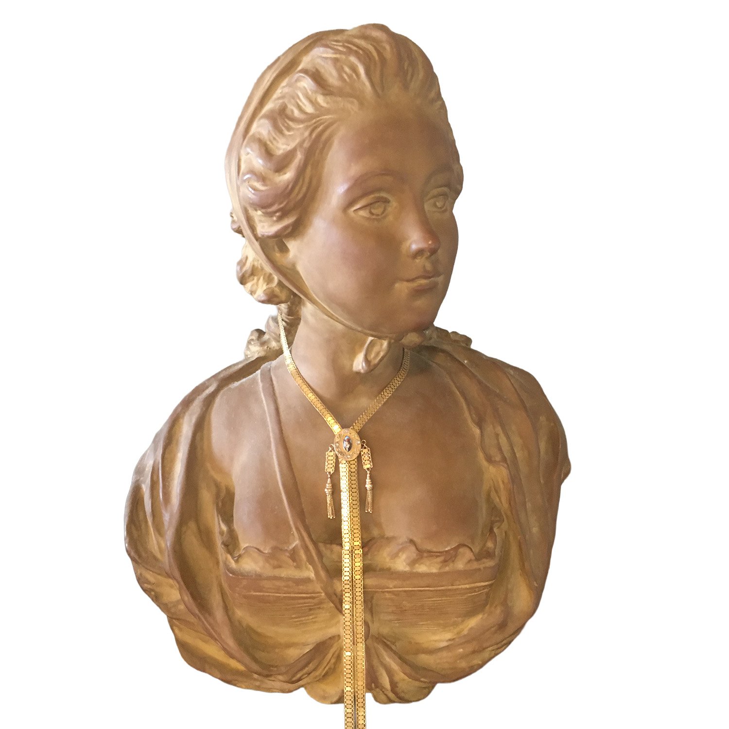 VICTORIAN SOLID GOLD LARIAT NECKLACE FOR SALE