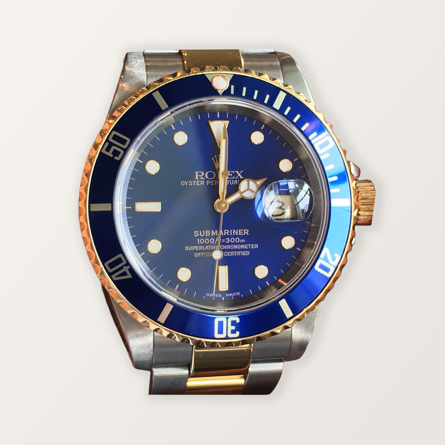 ROLEX SUBMARINER BLUESY STAINLESS / 18K GOLD