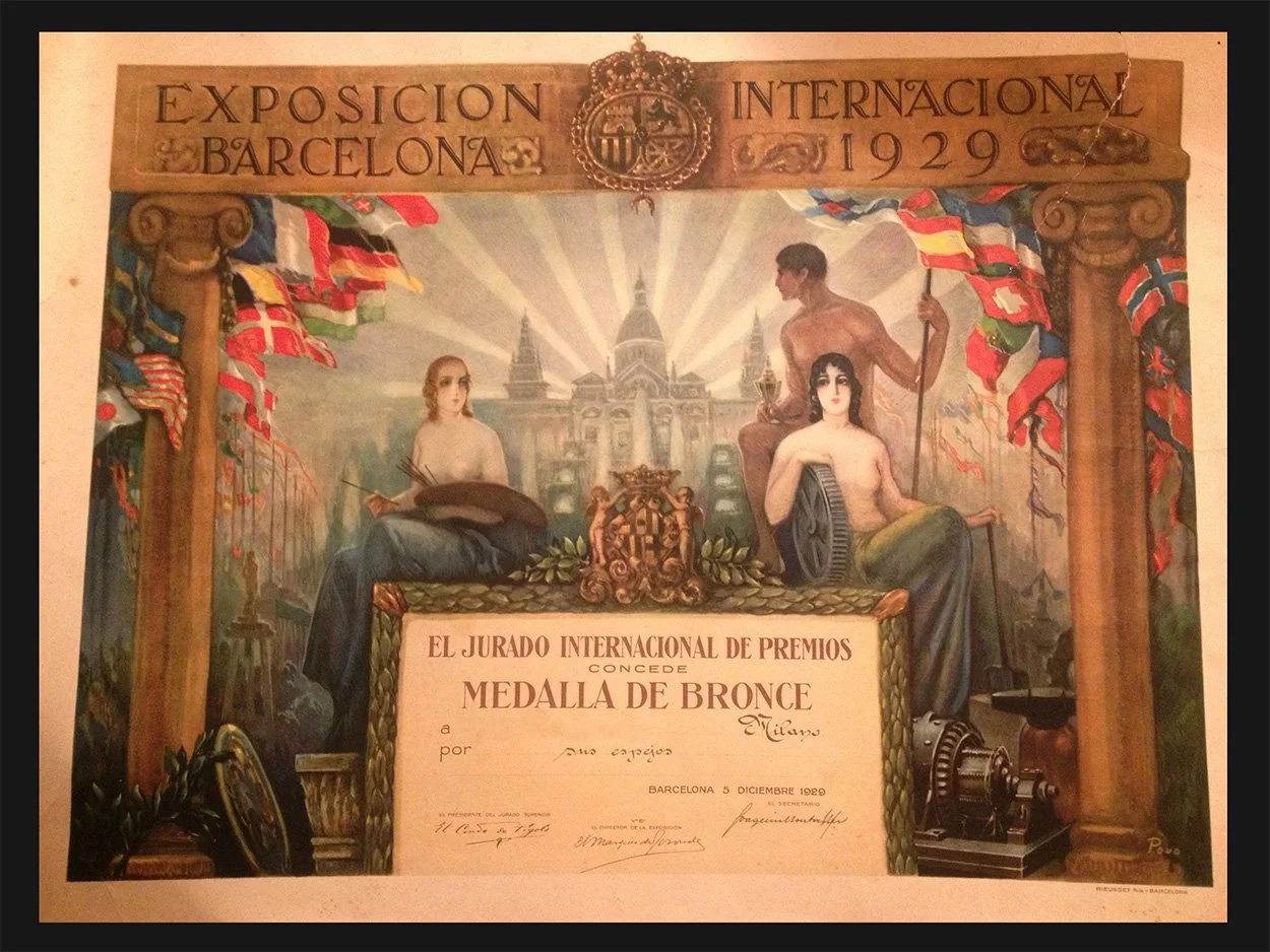 1929 Barcelona International Exposition, Bronze Medal Award