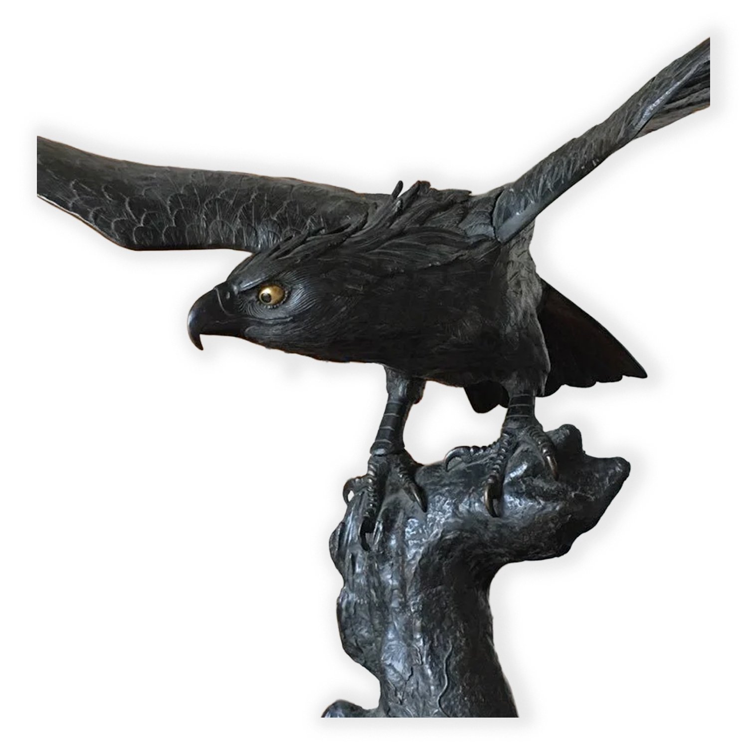 MEIJI JAPANESE BRONZE EAGLE FOR SALE