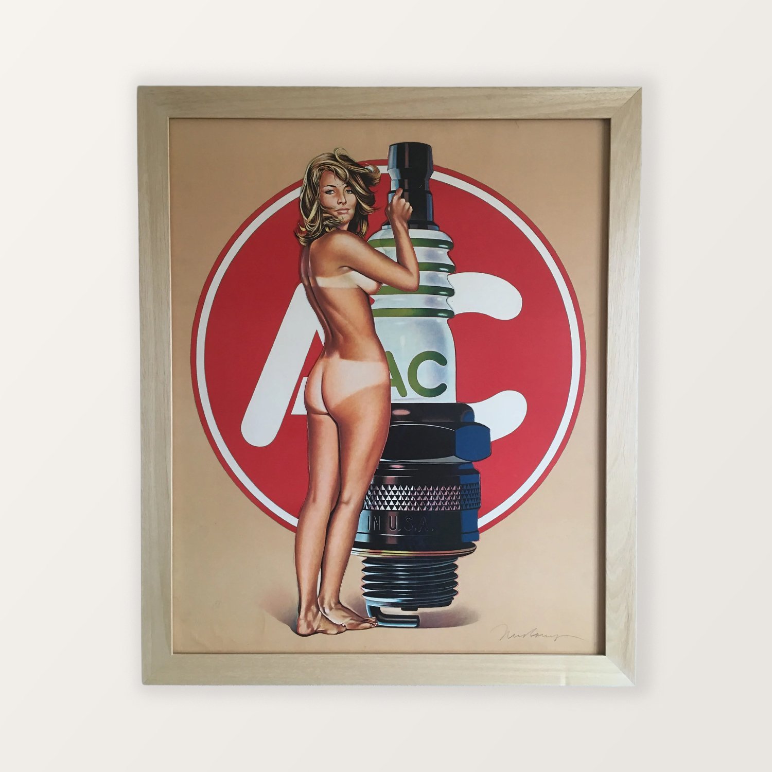 MEL RAMOS AC ANNIE SIGNED ORIGINAL PRINT FOR SALE