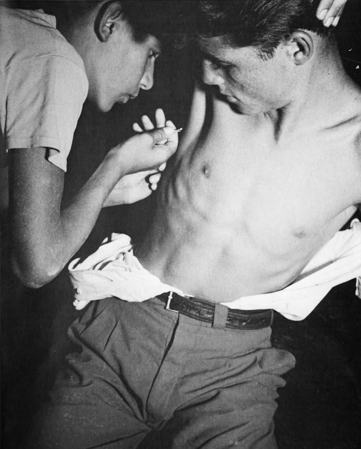 
   Konrad Helbig, Ragazzi Sicily, 1950s      There was a time when the poor were simply that, poor and not petty bourgeois. Some poor people had the privilege of being able to live outside the moral restrictions adopted by the lower and middle bourg