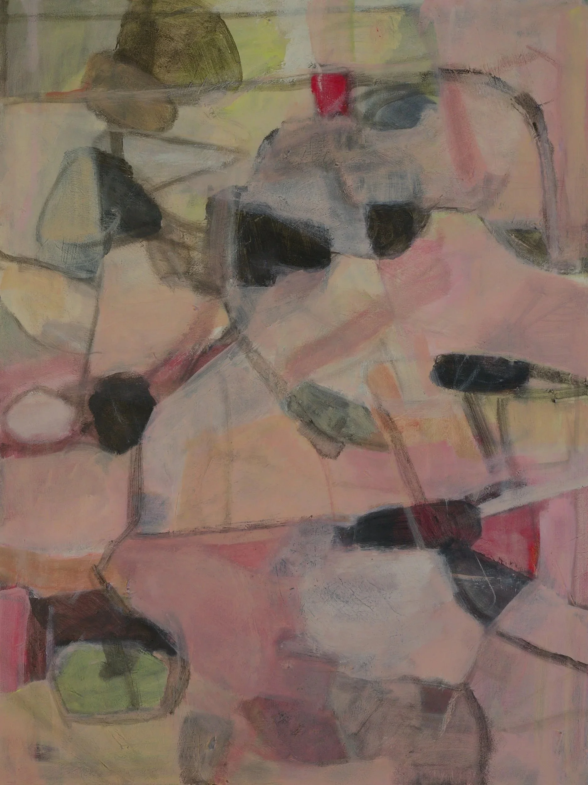 salty smile, 2026,  acrylic on canvas, 40 in x 30 in