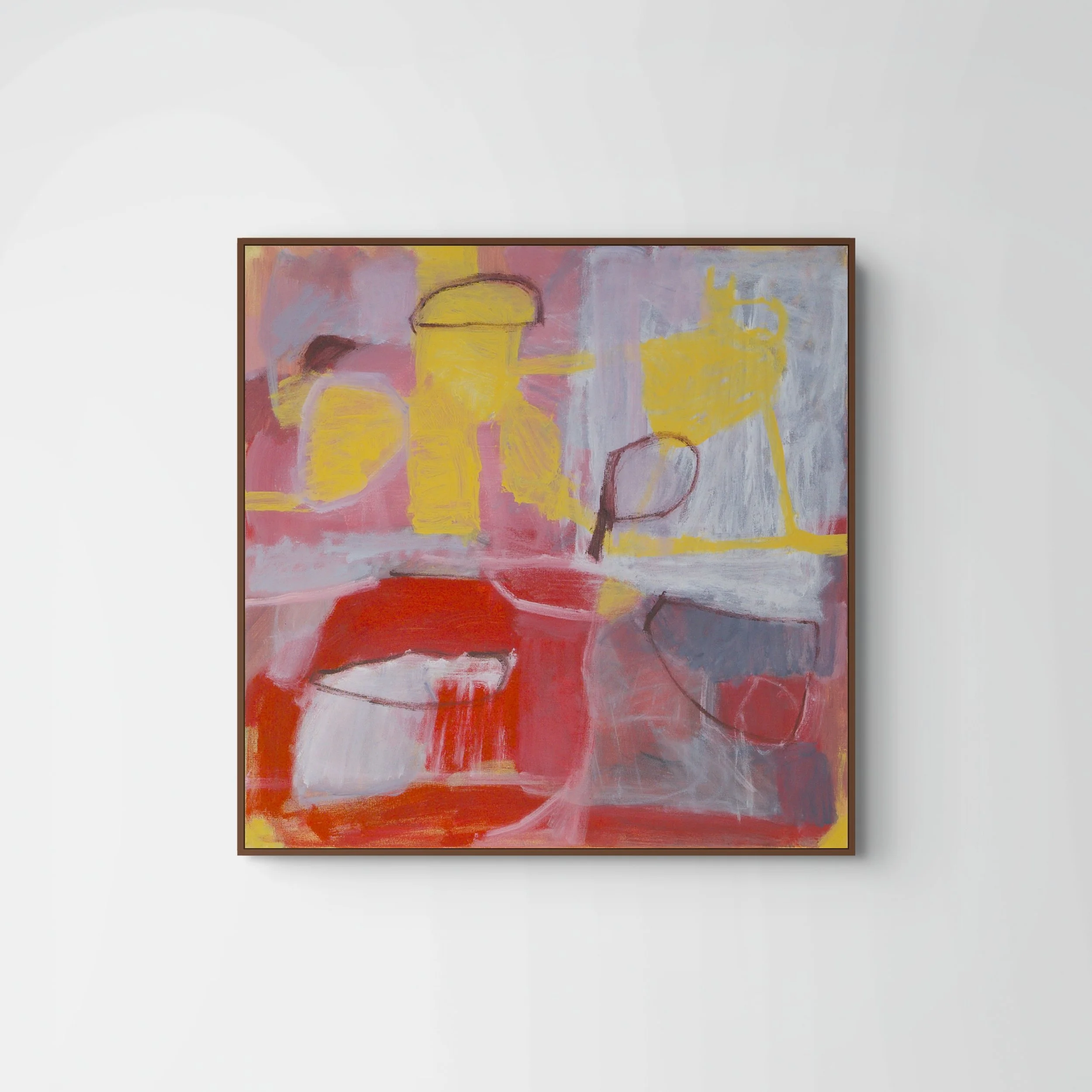 What freedom costs, 2025, acrylic and charcoal on canvas, 24 x 24 in