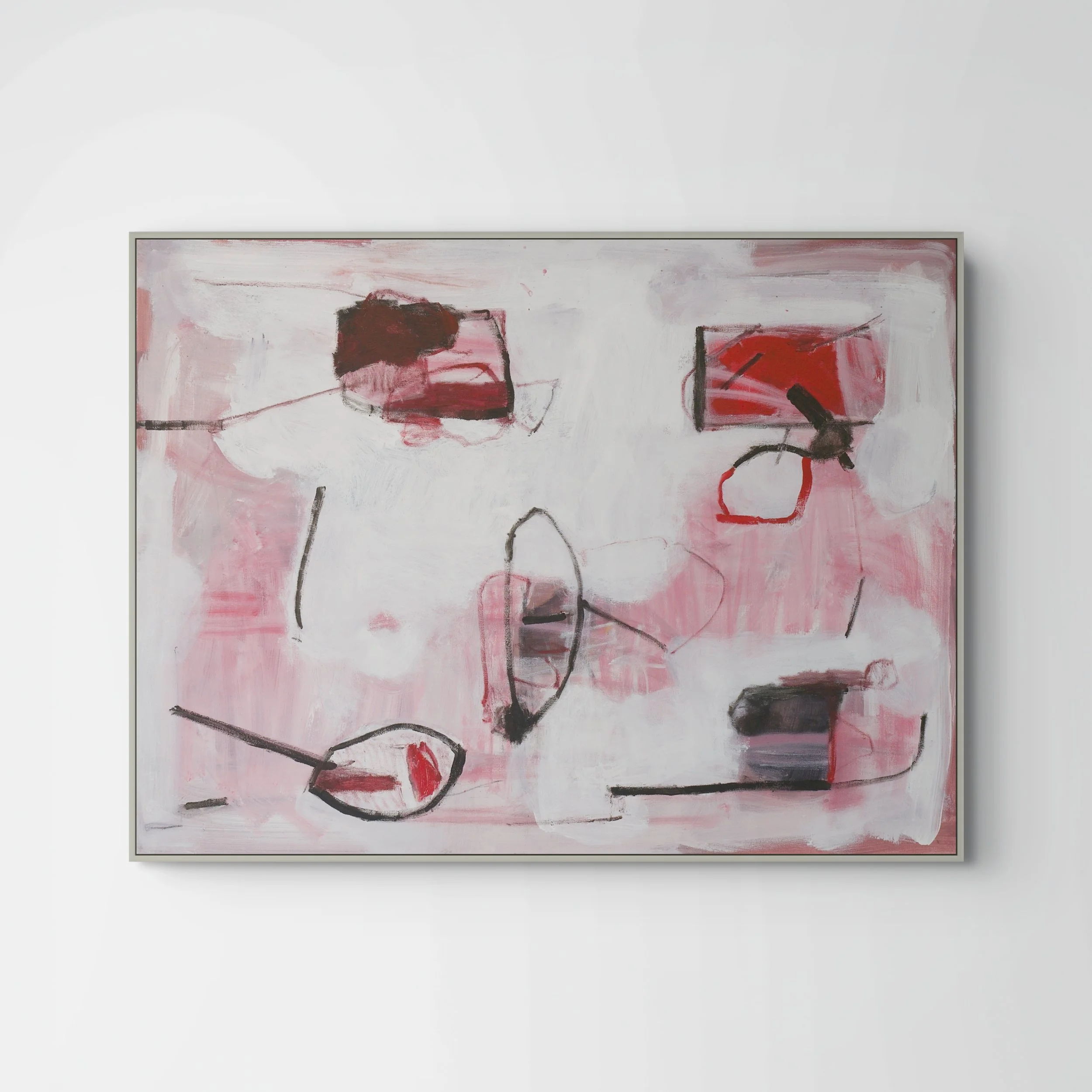 Love unbound, 2025, acrylic and charcoal on canvas 40 x 30 in