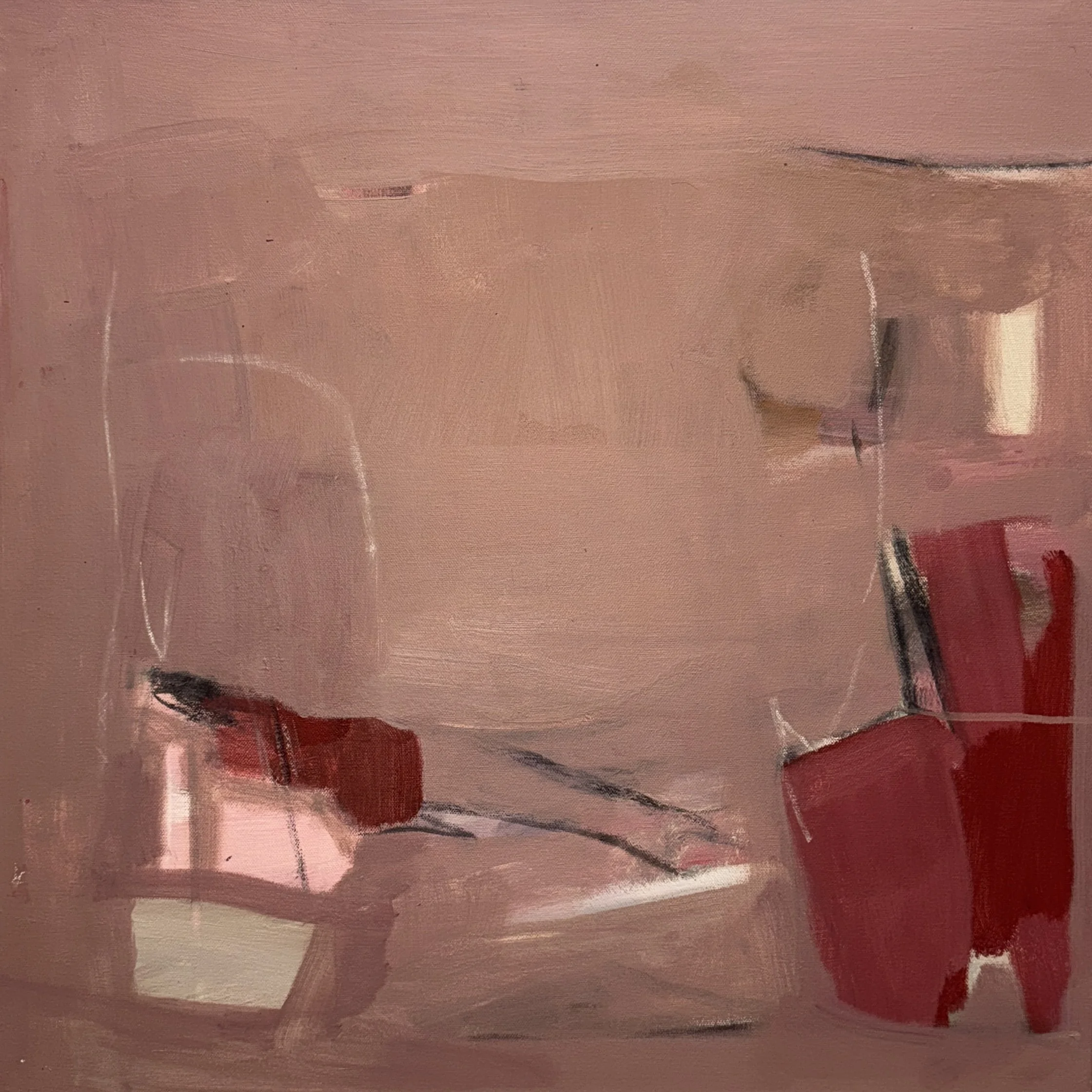 Untitled II, 2025
Original acrylic and charcoal on canvas
24 x 24 in