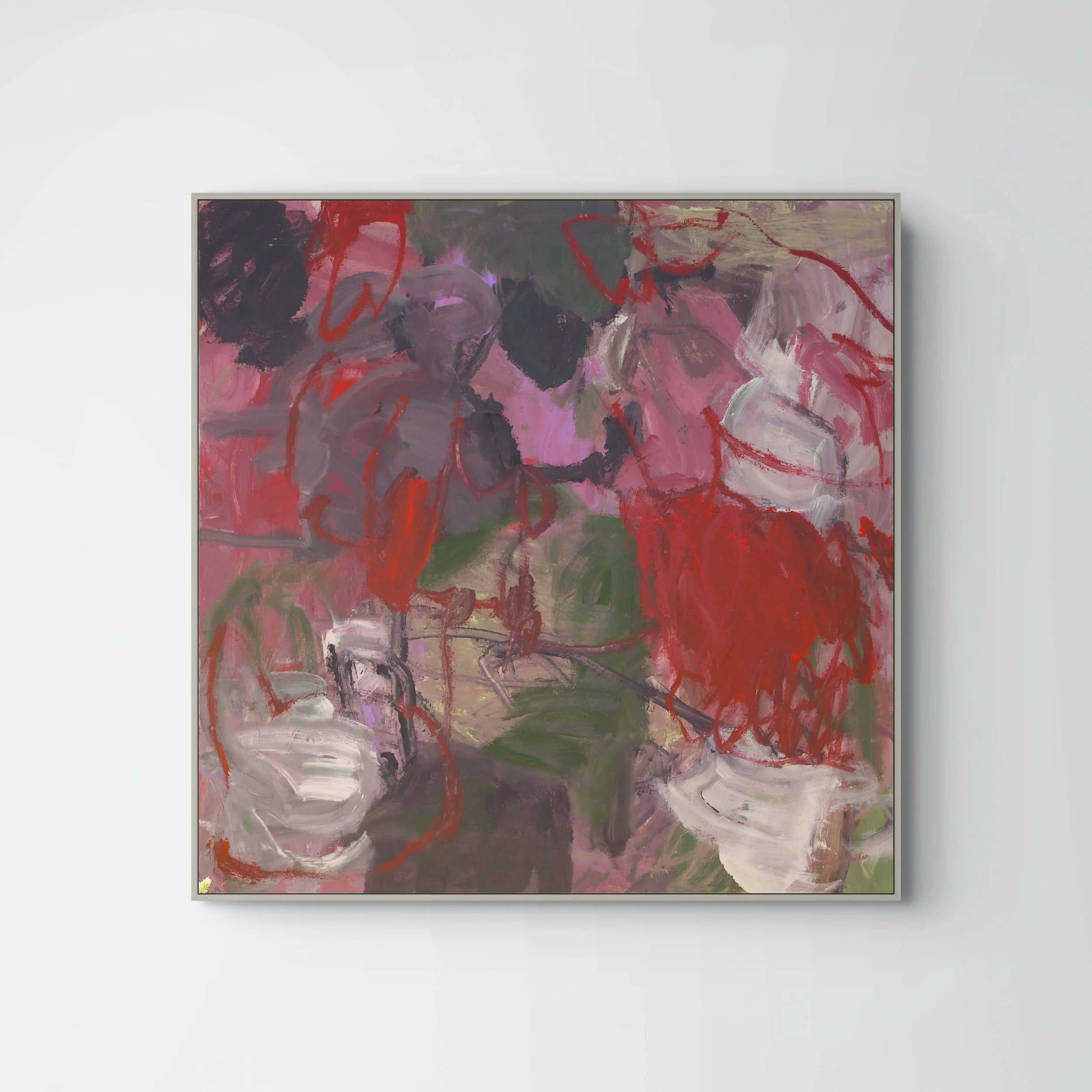blood and soil, 2025, acrylic on canvas, 36 x 36