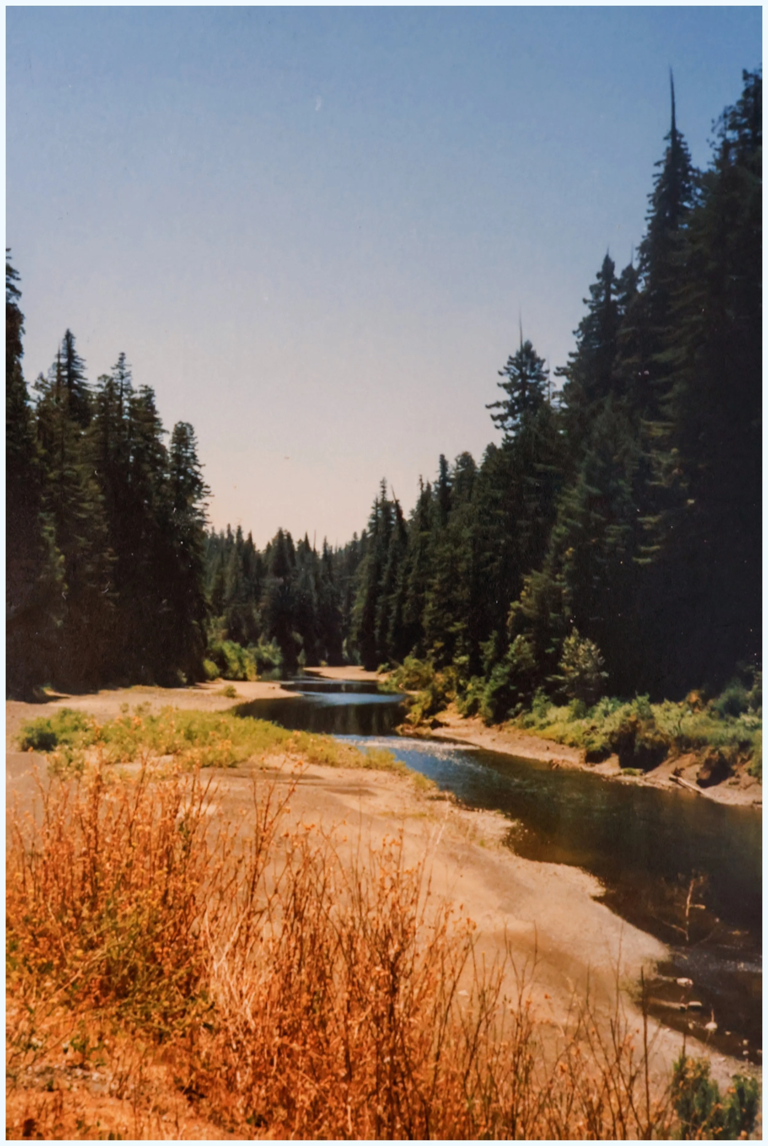 The Eel river swimming hole near Burlington Campground.