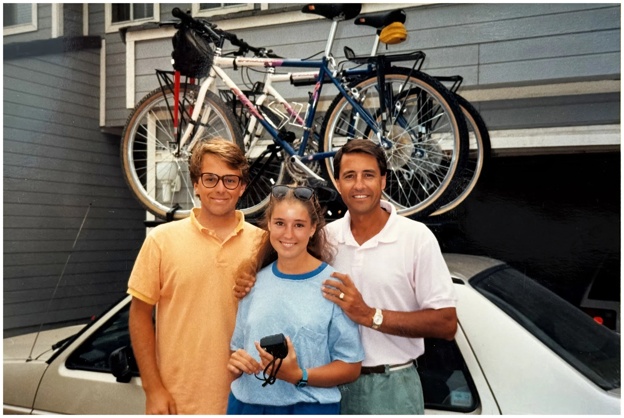 Packed up and ready to go. Saying goodbye to Christy's dad in Laguna Niguel.