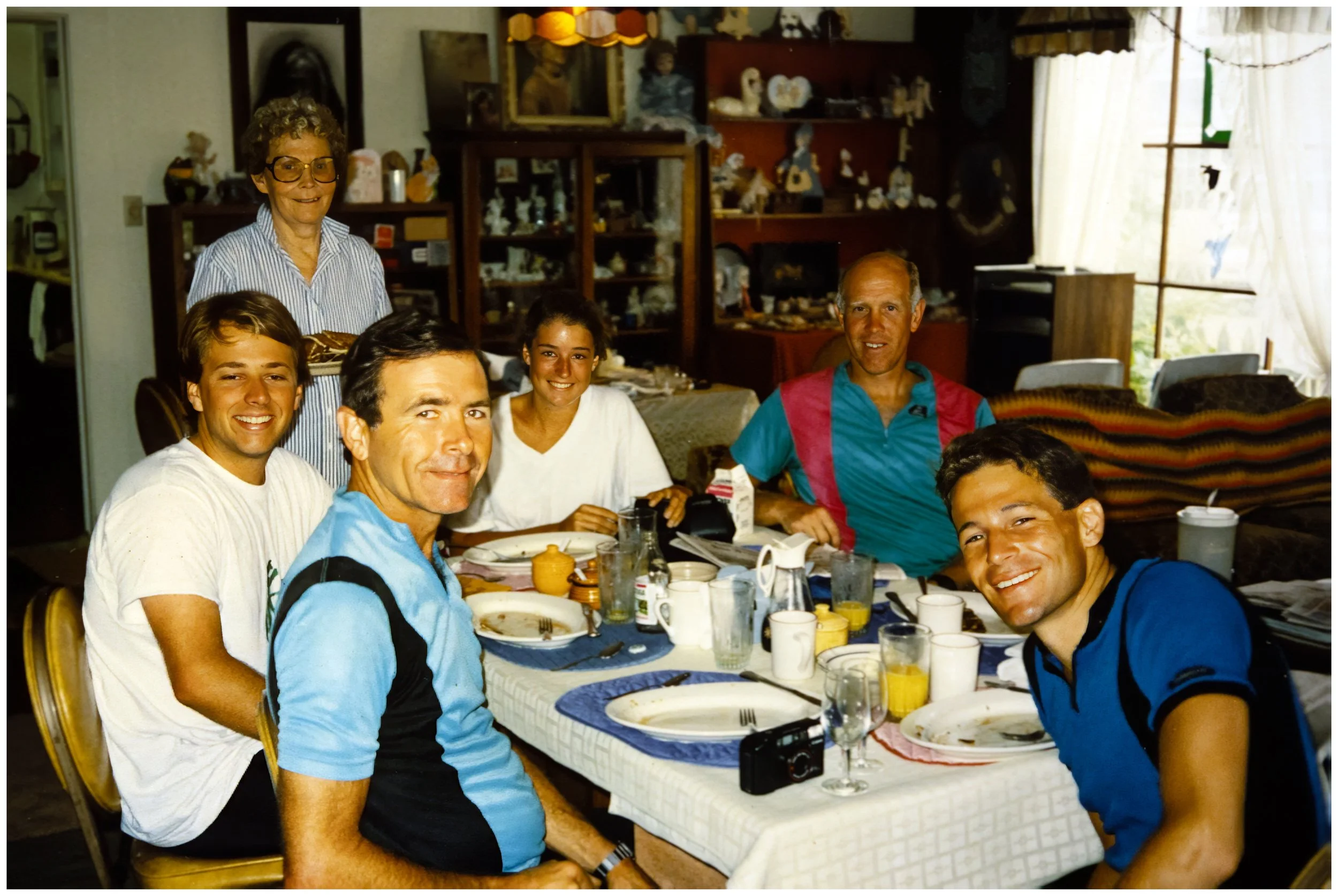Breakfast in Westport with Fred, Don and Steve.
