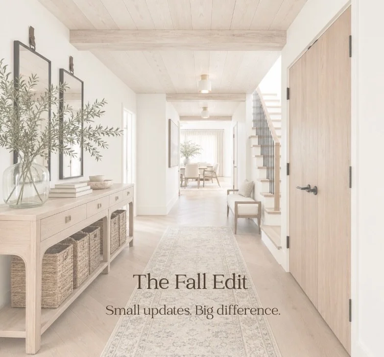The Fall Edit is here. 🍂
A little refresh can make such a big difference.
Whether your home needs a Cozy Room Refresh, Shelf Rescue, Before-the-Holidays Finish List, or Seasonal Styling, The Fall Edit is designed to help your home feel warmer, more 