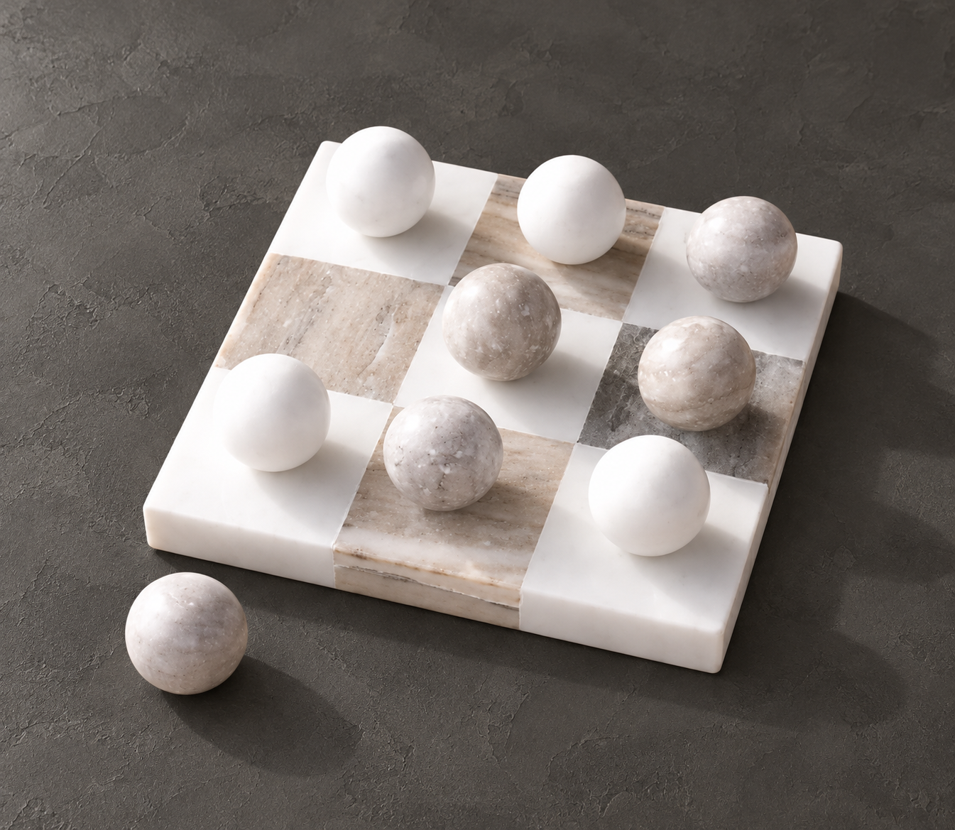 Marble Tic Tac Toe Game