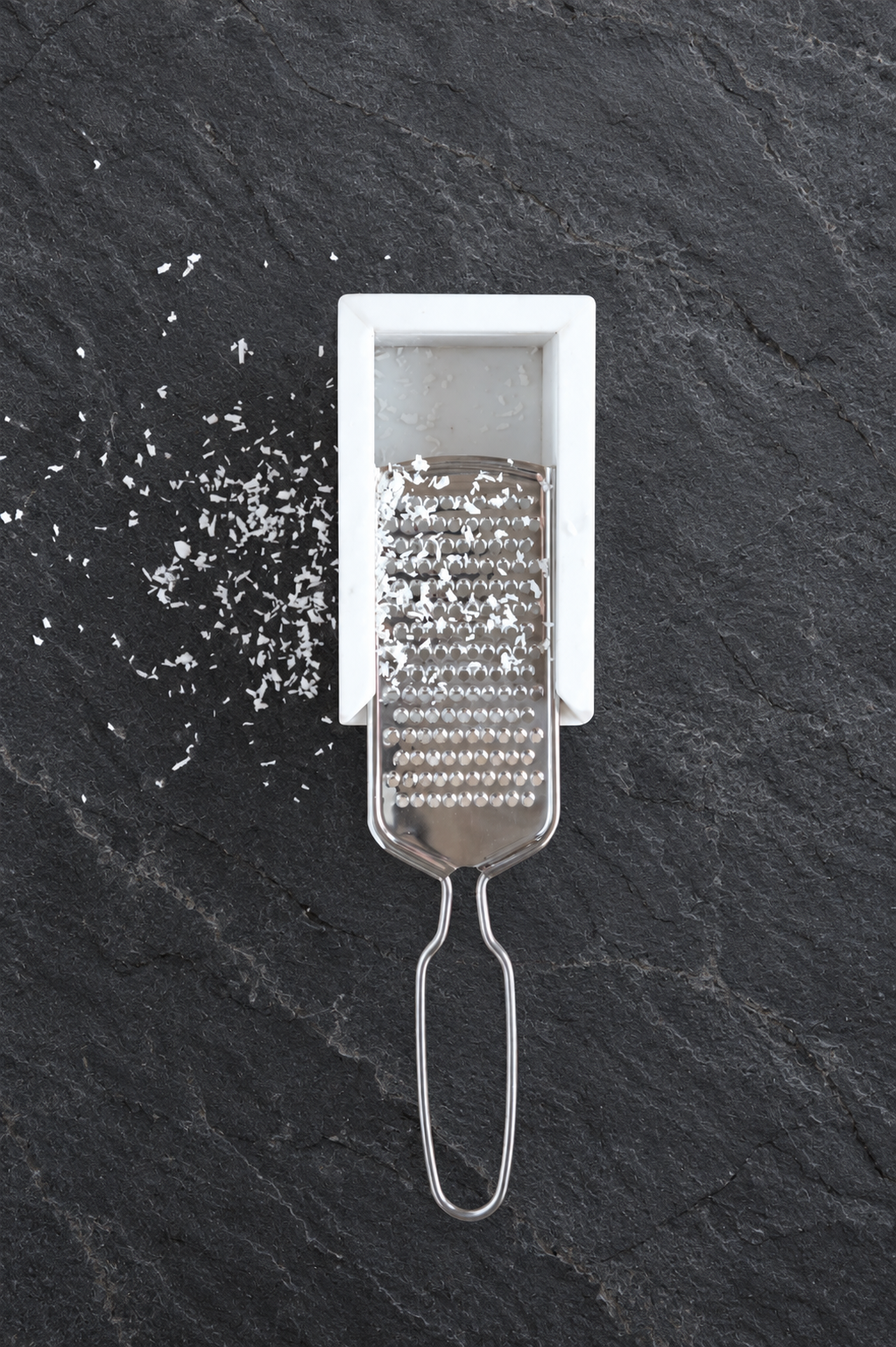 Marble and Stainless Steel Grater