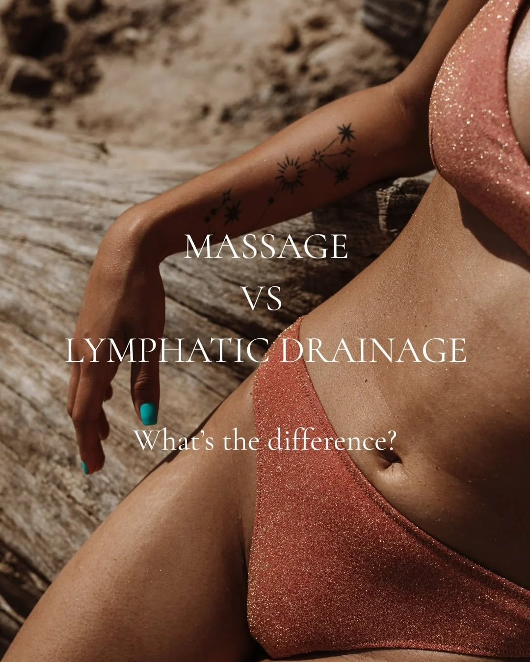 Massage and lymphatic drainage might look similar.. but they work very differently ✨

Both support the body in powerful ways, it just depends what you need.

If you&rsquo;ve been feeling heavy, puffy, run down, or holding tension, your body might be 