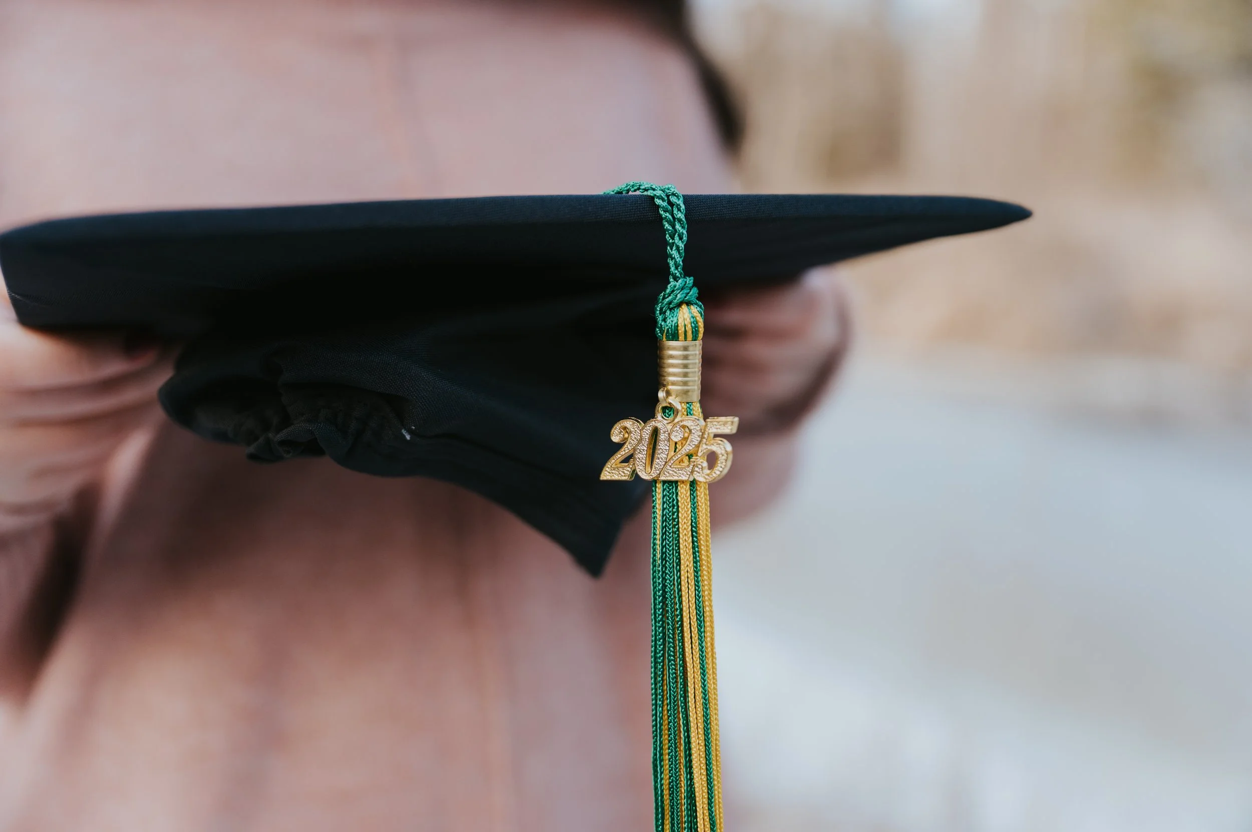 grad cap closeup