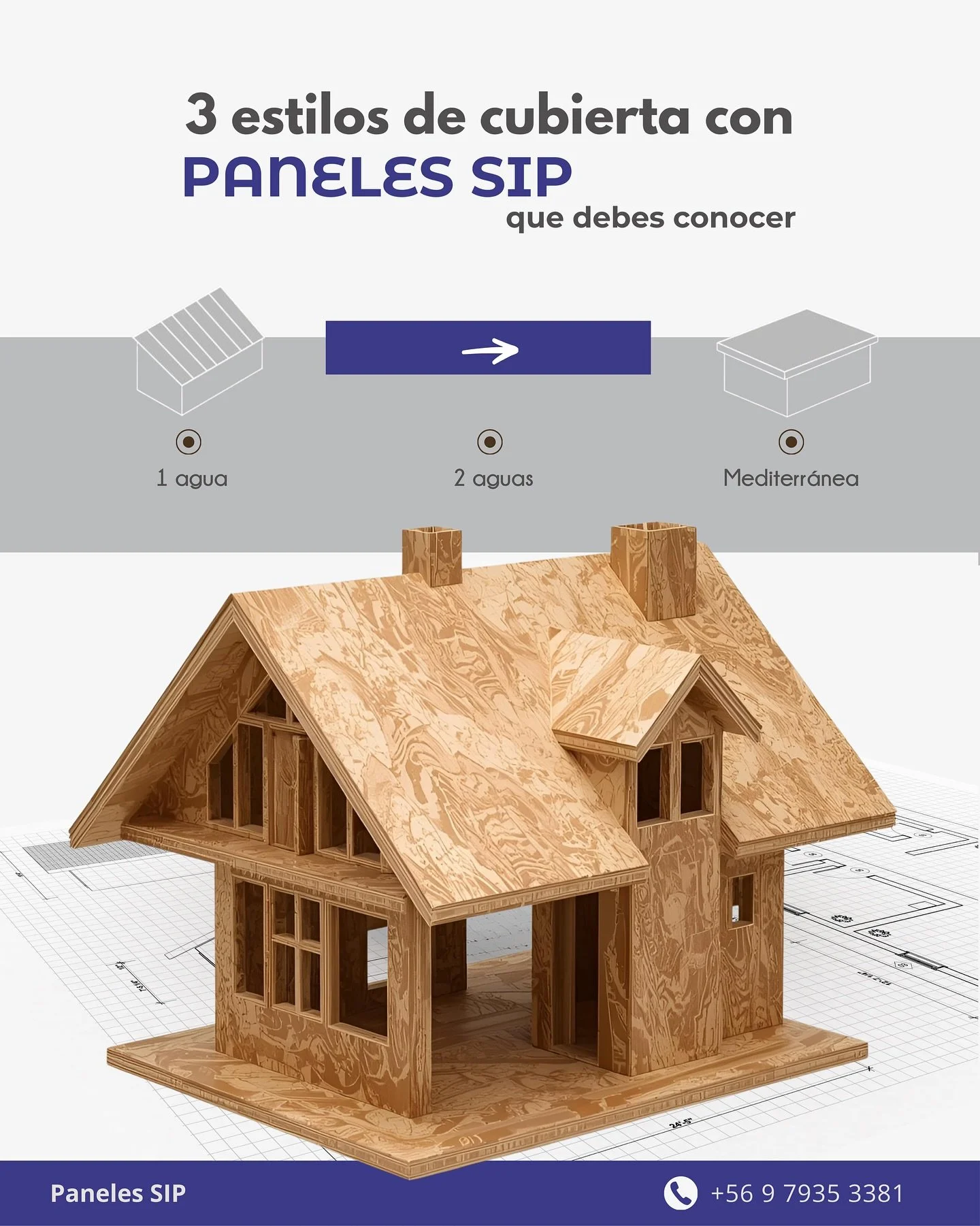 🏡 &iquest;Sab&iacute;as que al construir con Paneles SIP no solo ganas rapidez y eficiencia, sino tambi&eacute;n libertad de dise&ntilde;o?

Te mostramos 3 estilos de cubierta para tu proyecto, y cada uno tiene ventajas &uacute;nicas:

 1️⃣ Cubierta