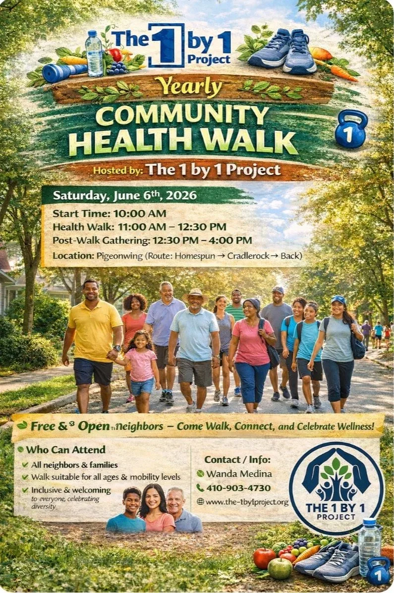 3rd Annual Community Health Walk Flyer