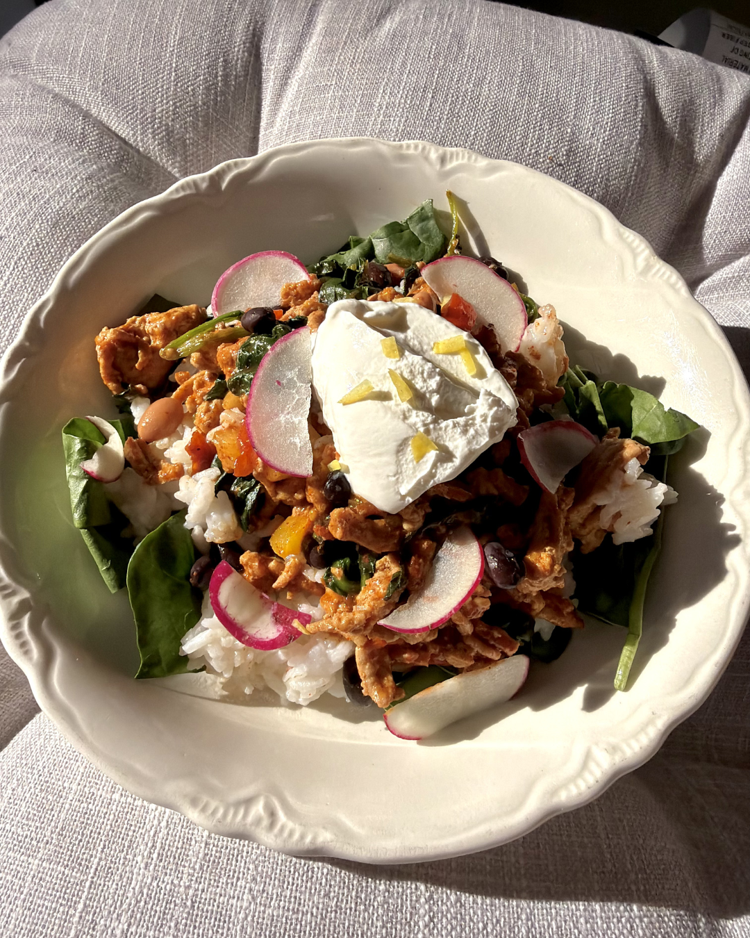 Turkey Rice Bowl: