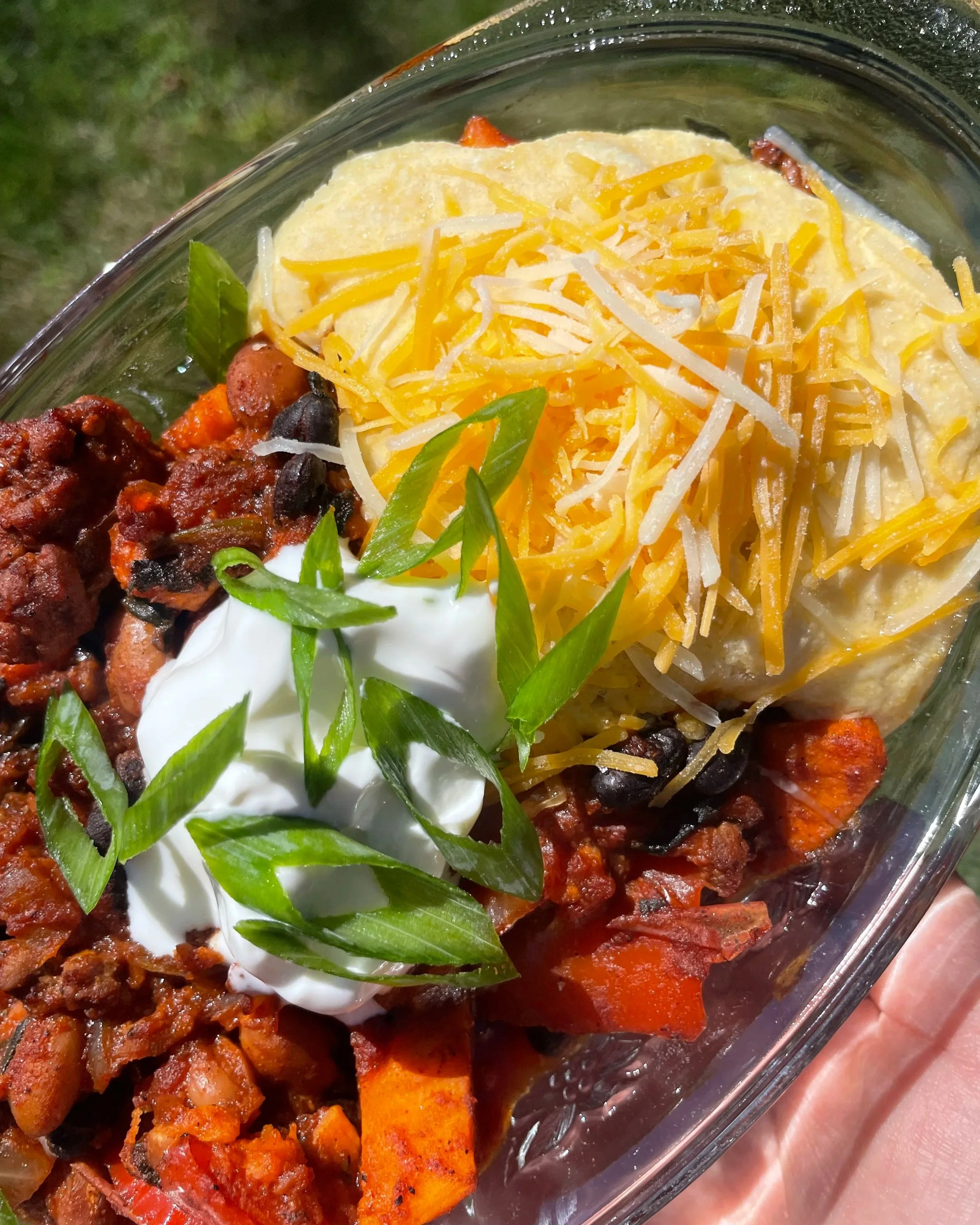 Chili with Cornbread Bake