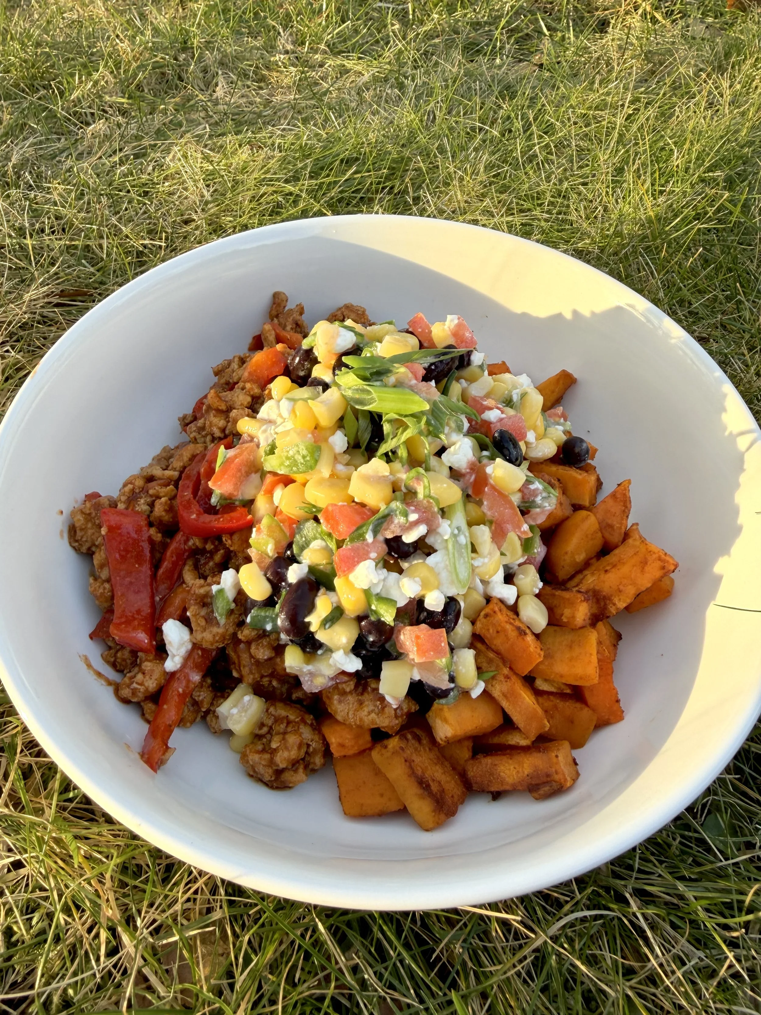 Ground Chicken Taco Bowl
