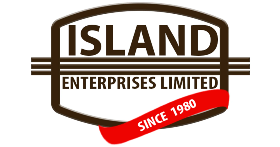 Logo for Island Enterprises Limited with the text 'Since 1980' on a red ribbon.
