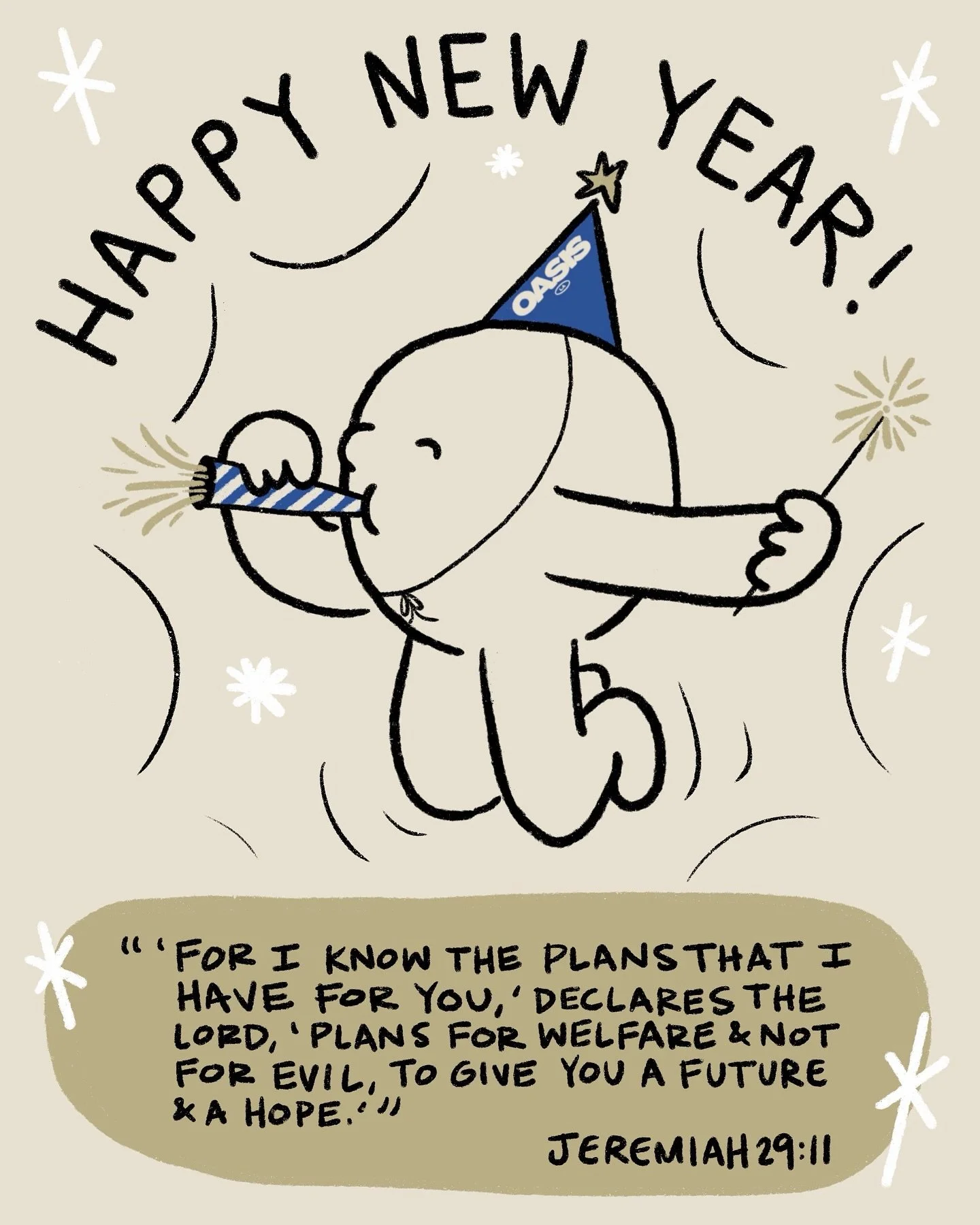 New year. Same God. Fresh mercies. Happy New Year! 🥳
Illustrated by: @itsalexcox