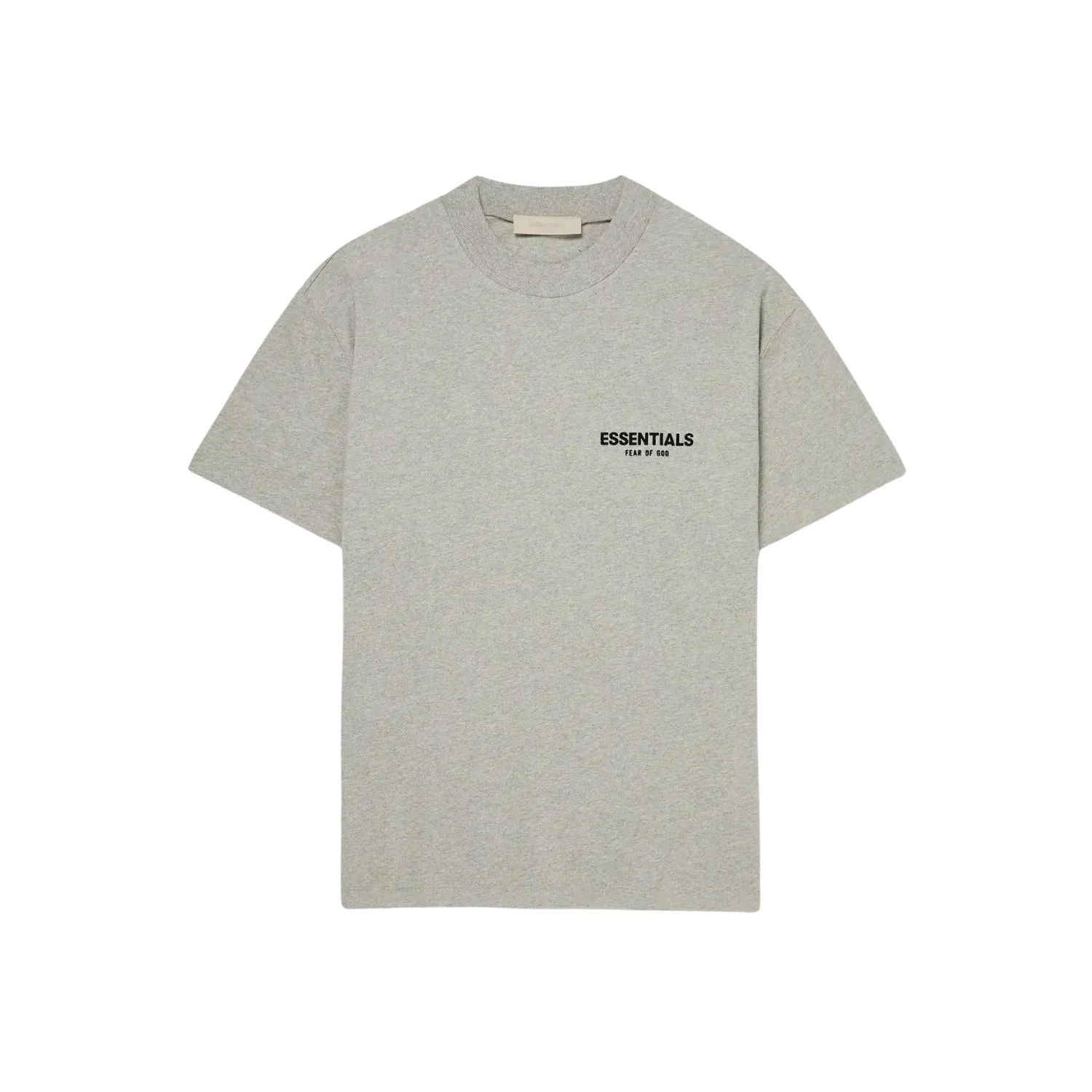 FEAR OF GOD ESSENTIALS DARK HEATHER OATMEAL T-SHIRT