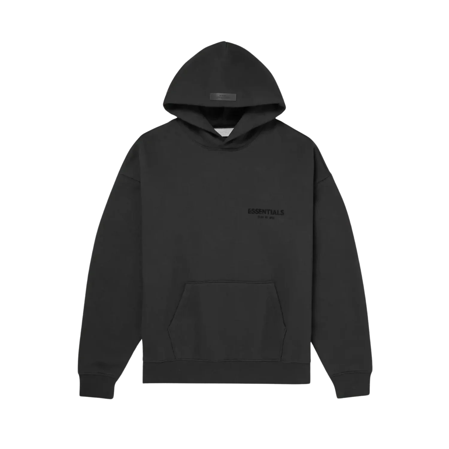 FEAR OF GOD ESSENTIALS BLACK  STRETCH LIMO HOODIE