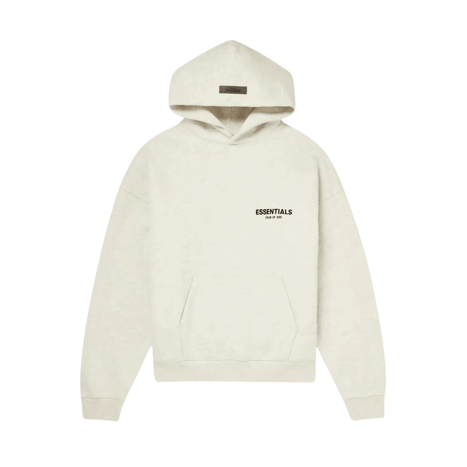 FEAR OF GOD ESSENTIALS LIGHT HEATHER OATMEAL HOODIE