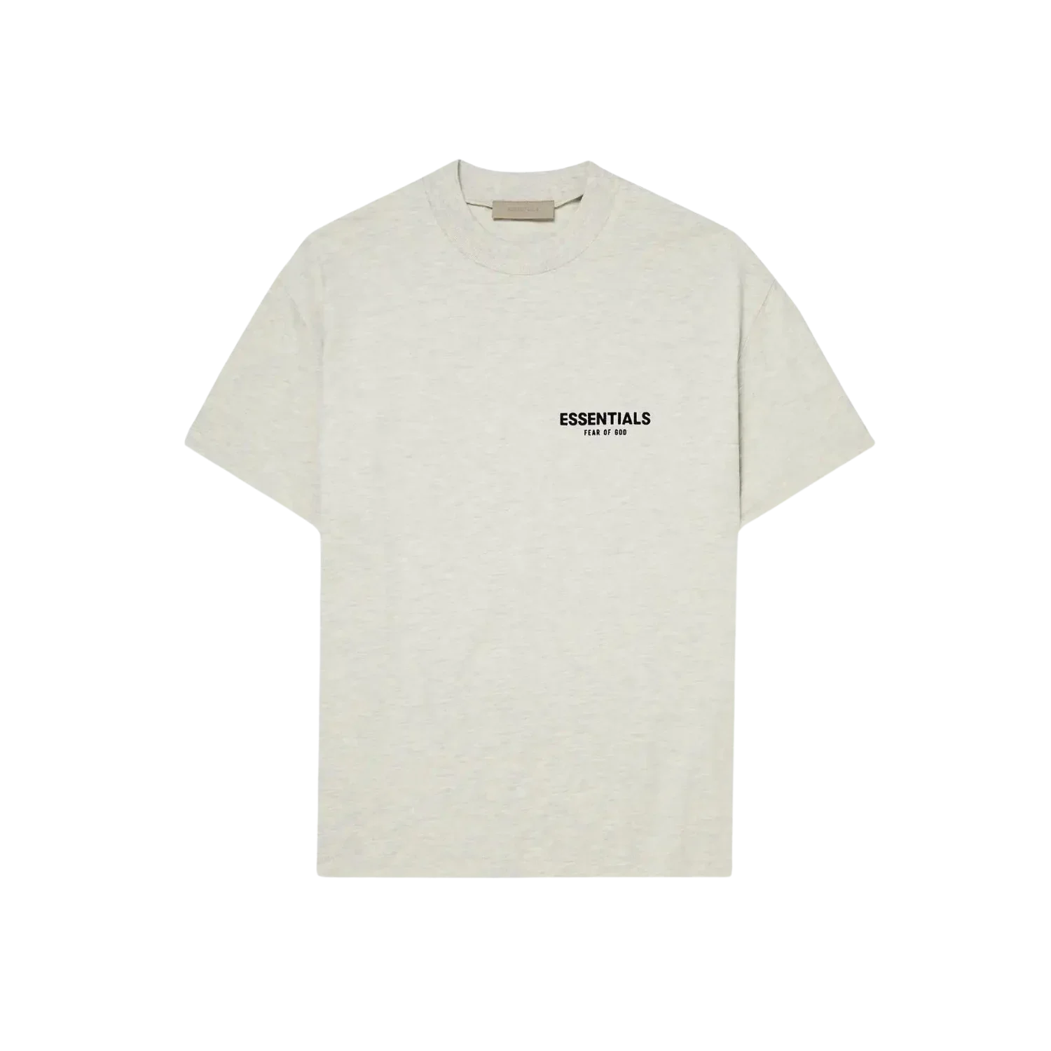 FEAR OF GOD ESSENTIALS LIGHT HEATHER OATMEAL T-SHIRT