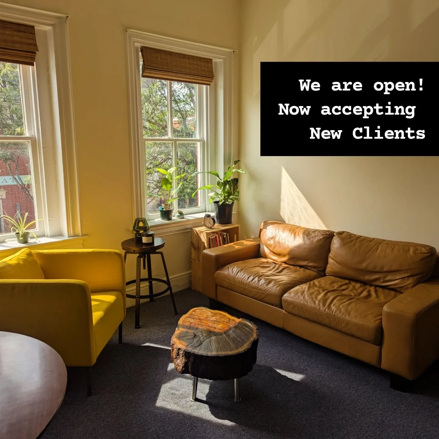 Folks the office is now open. I'm so proud of it coming together and I cannot wait to share the space with you all as we grow. 
 "I don't think anyone can grow unless they are loved exactly as they are now, appreciated for what they are rather
