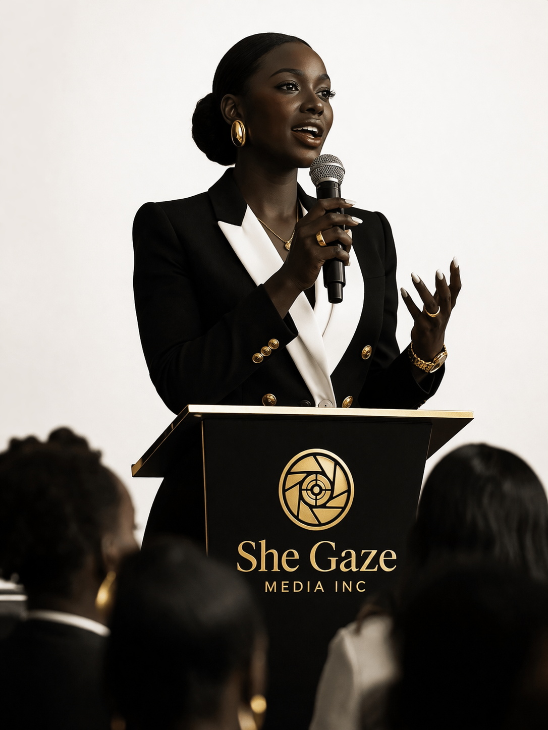 Geometric drawing of an outline square with sections divided by vertical, horizontal, and circle lines.