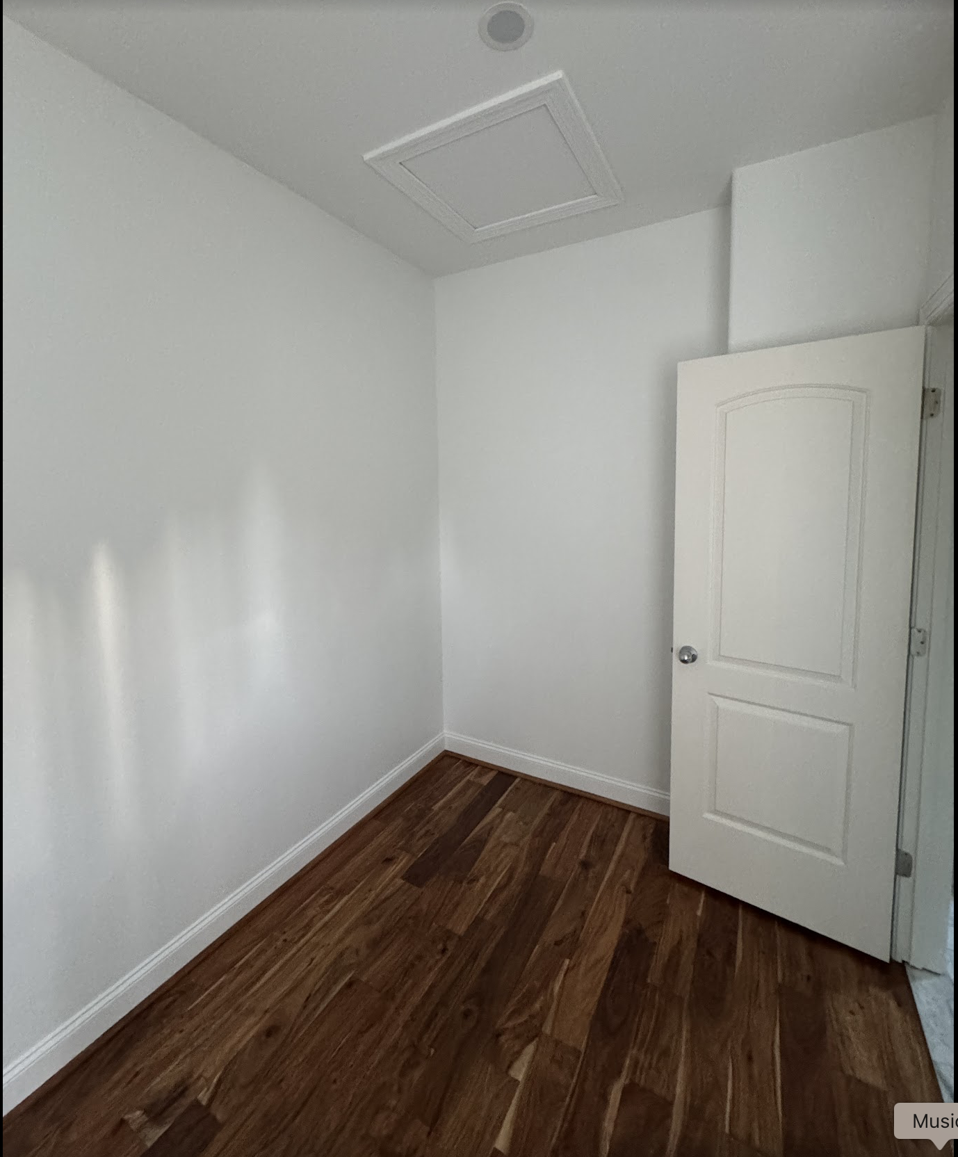 Freshly painted close. Walls, Trim, and ceiling.