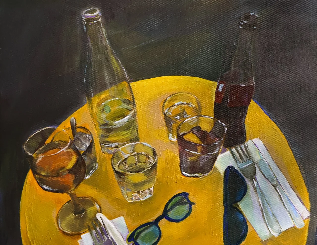 Acrylic on canvas, 11x14 in, 2023. 