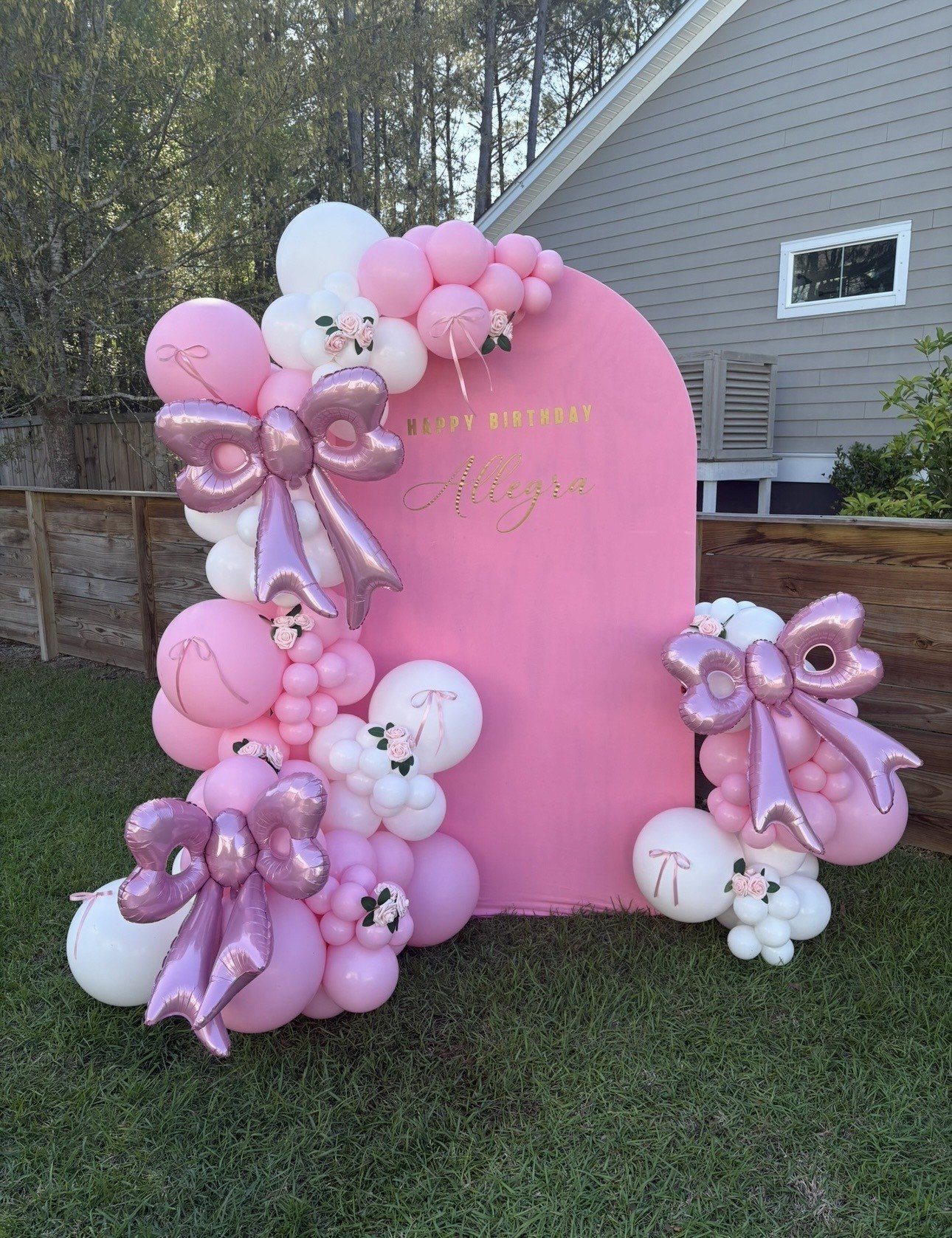 Pink White Coquette Arch Backdrop w Bows Flowers.jpg