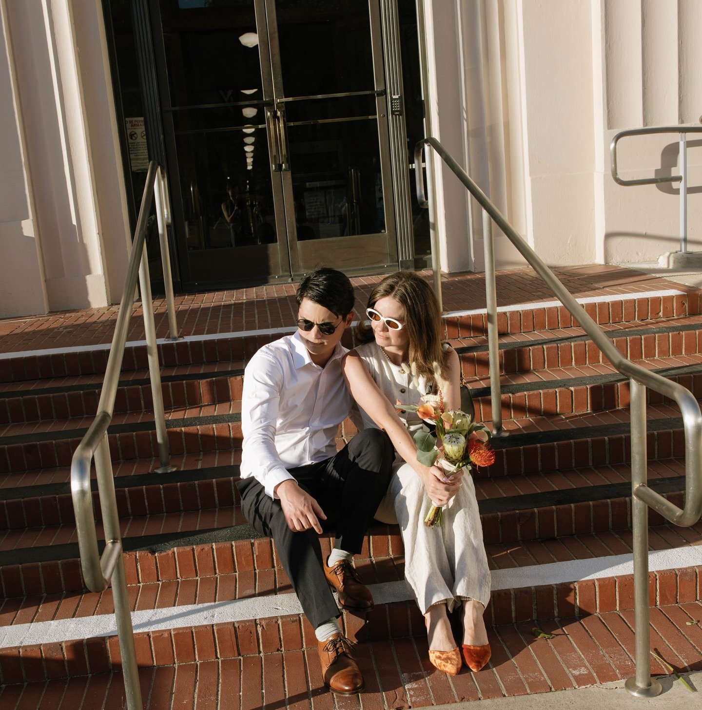 Post elopement glow with L&amp;T documented on digital &amp; film 🕊️&hearts;️

Putting the final touches on their intimate October wedding weekend that started with a close family ceremony at the courthouse &amp; then followed by an intimate recepti