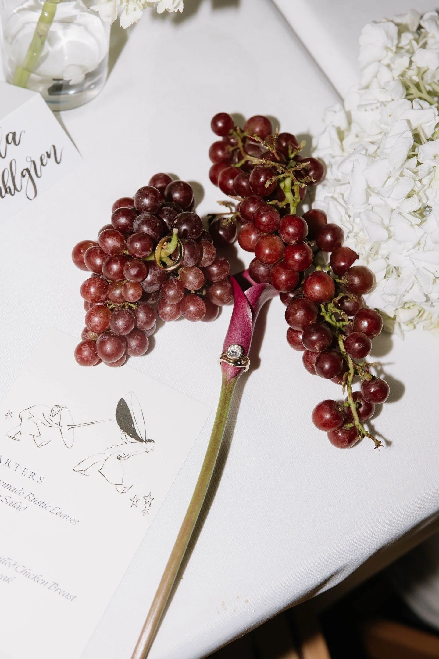 Late night details so good I could almost eat them 🕊️🍇

@antandanniephotography &amp; I were loving getting creative this weekend with all the details &amp; how delicious do these look!!! 

#ncweddingphotography #eastcoastweddingphotographer #luxur