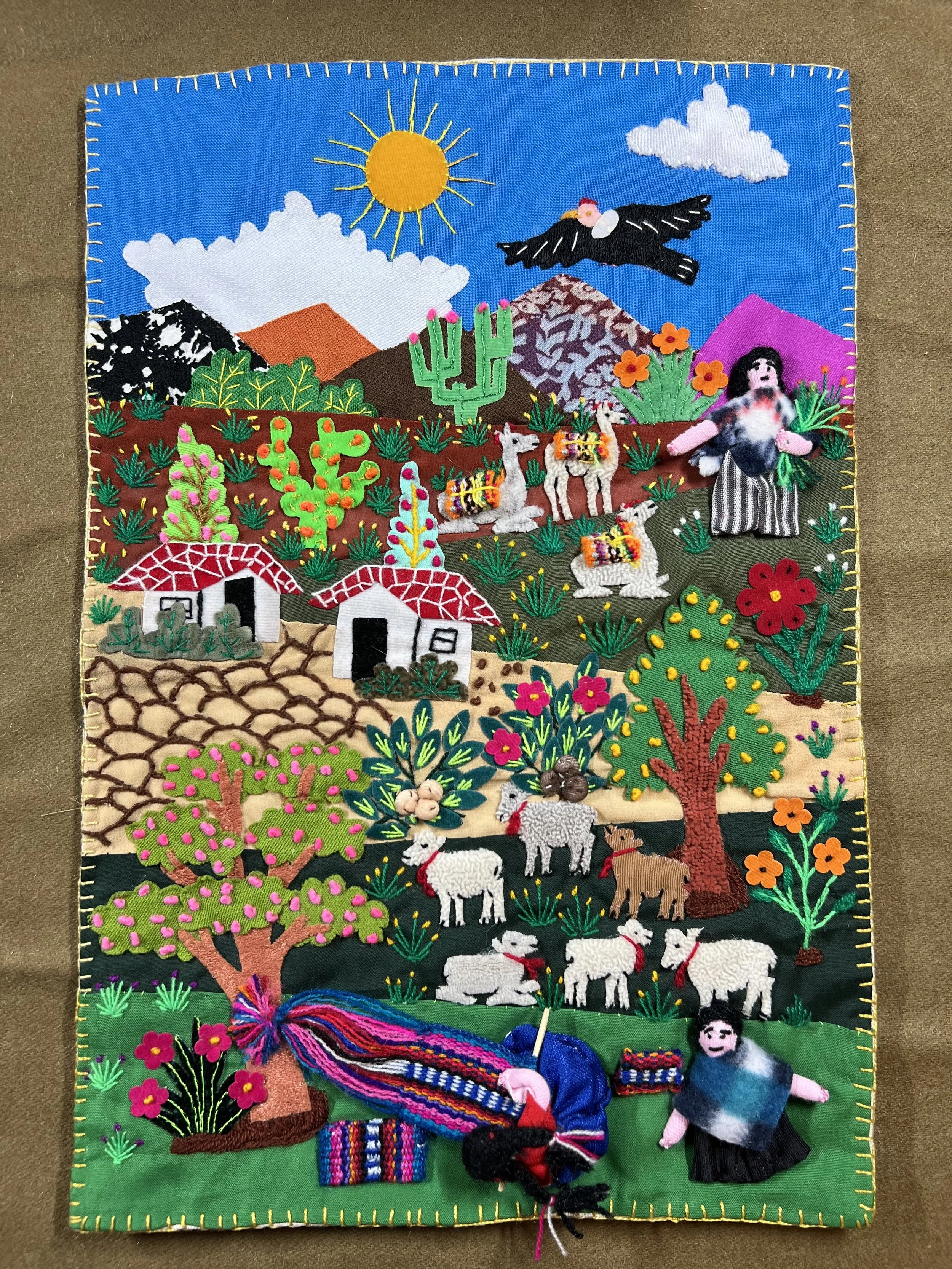 Small Arpillera Tapestry - B