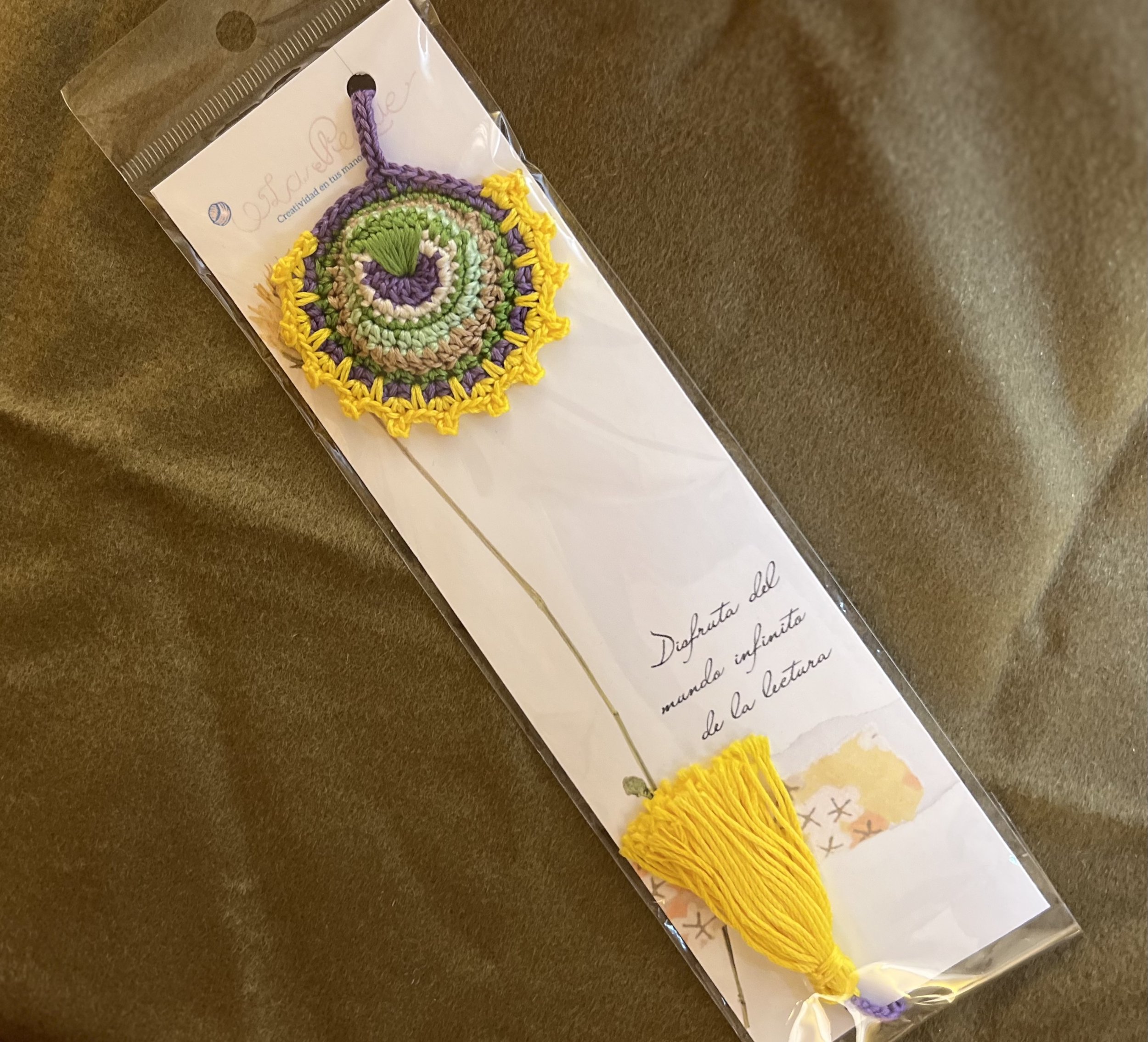 Crocheted bookmark - B