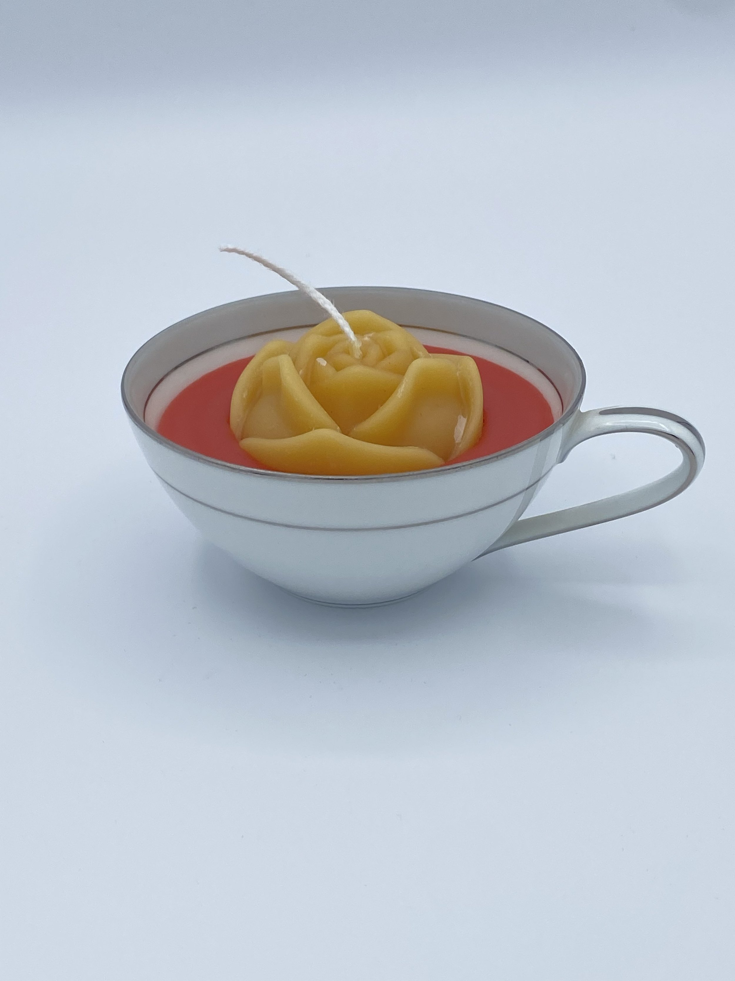 Floral Teacup Candle