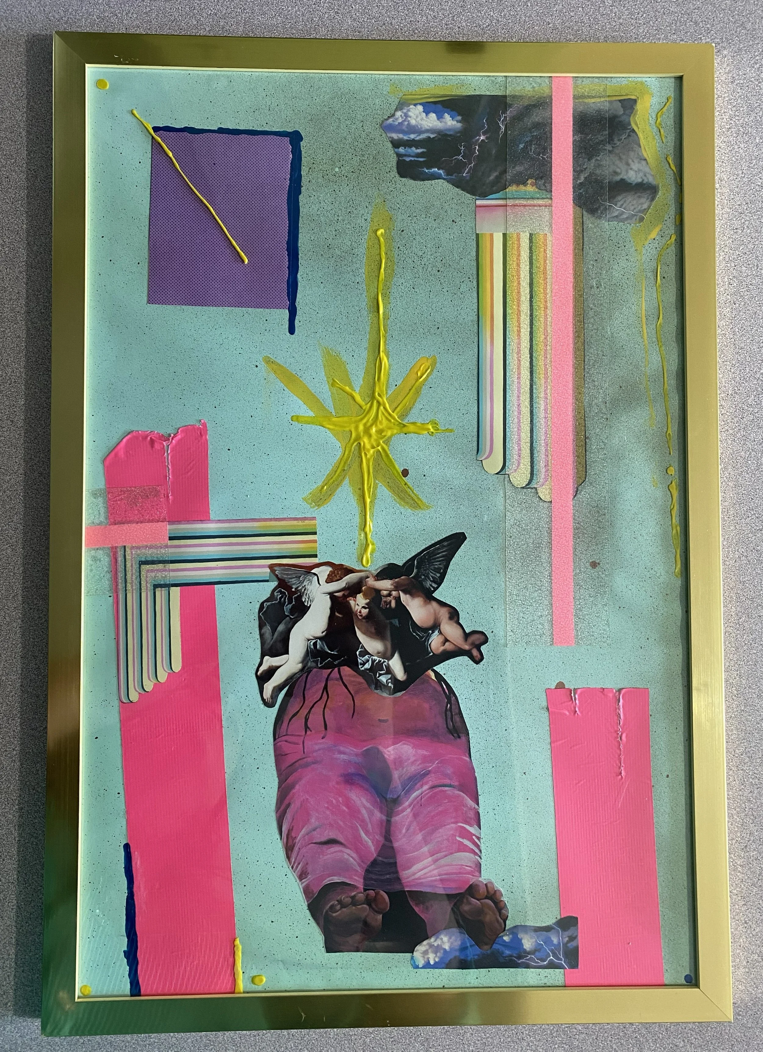 Rising Star- Mixed Media Collage
