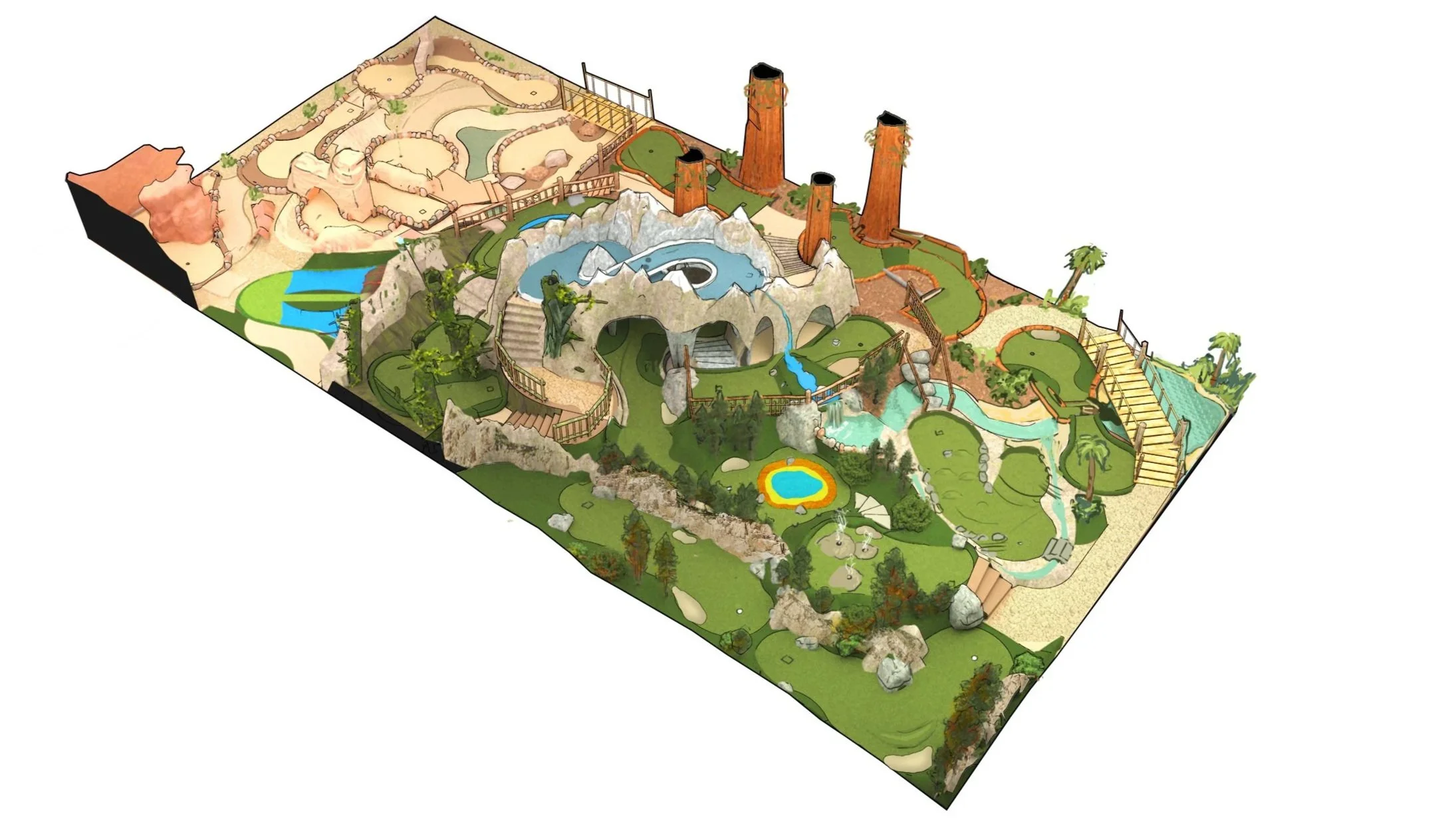 Mini Golf inspired by USA's beautiful National Parks