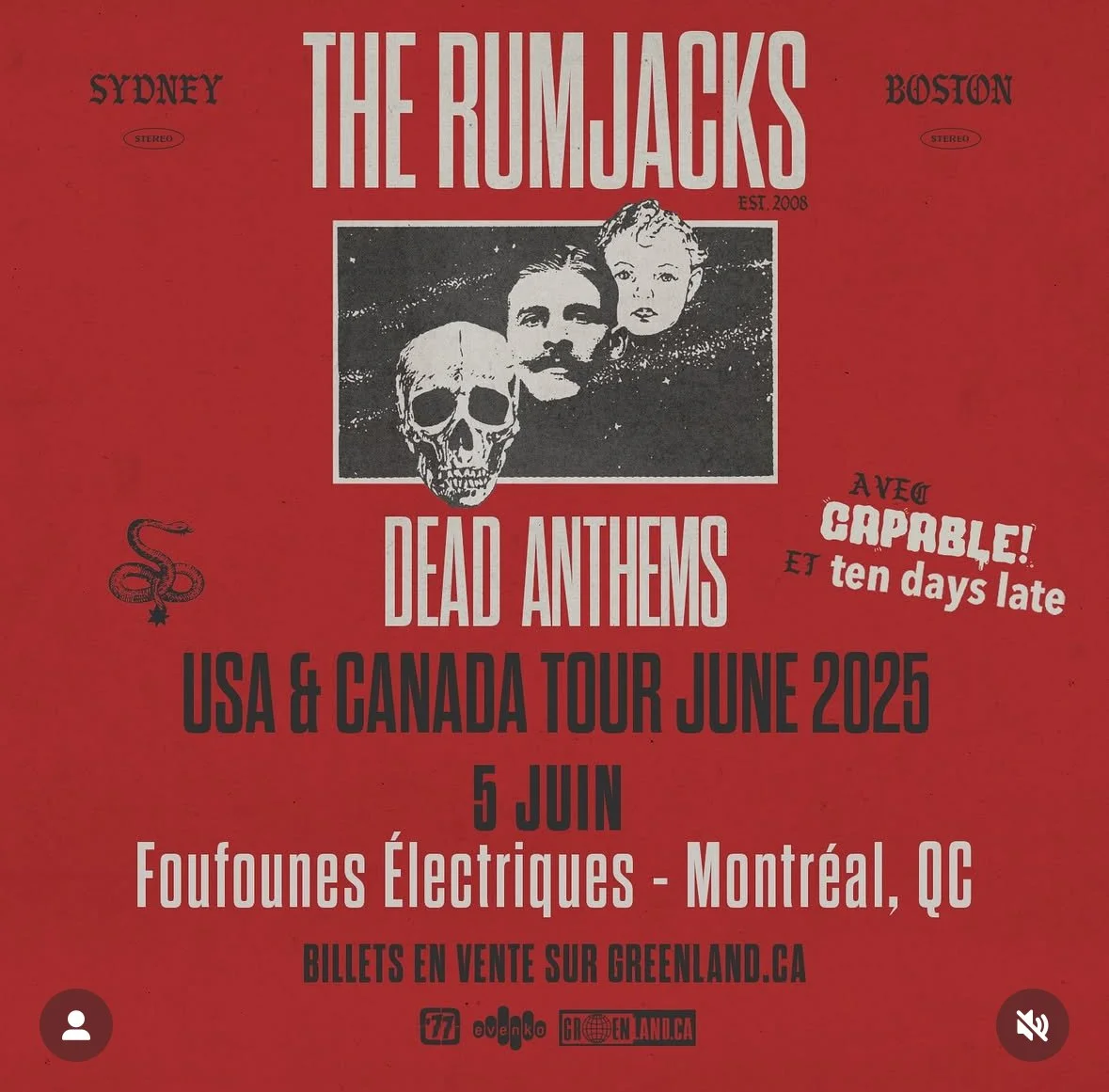 Rumjacks, Capable & Ten Days Late